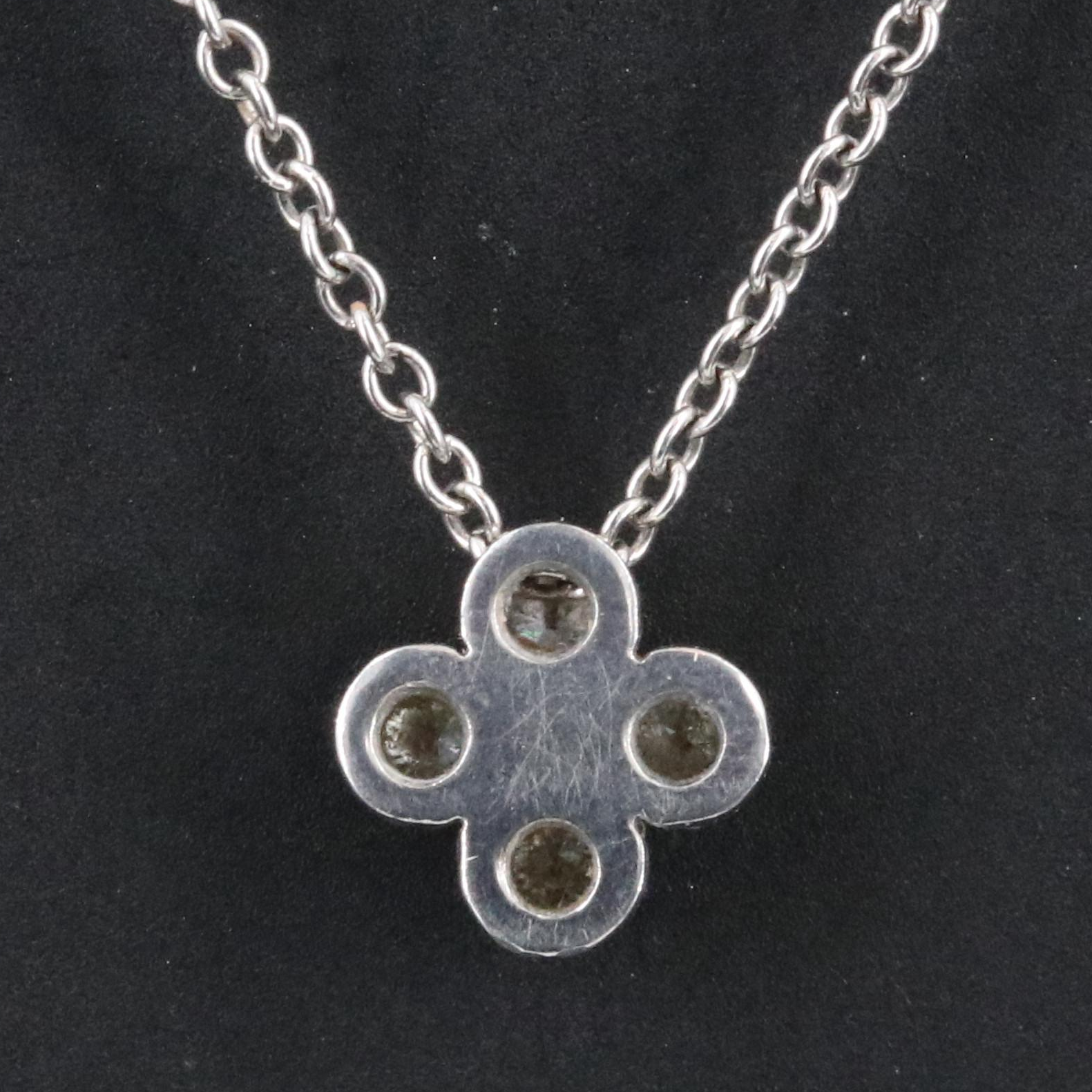 Tiffany & Co. Platinum and Diamond Flower Necklace