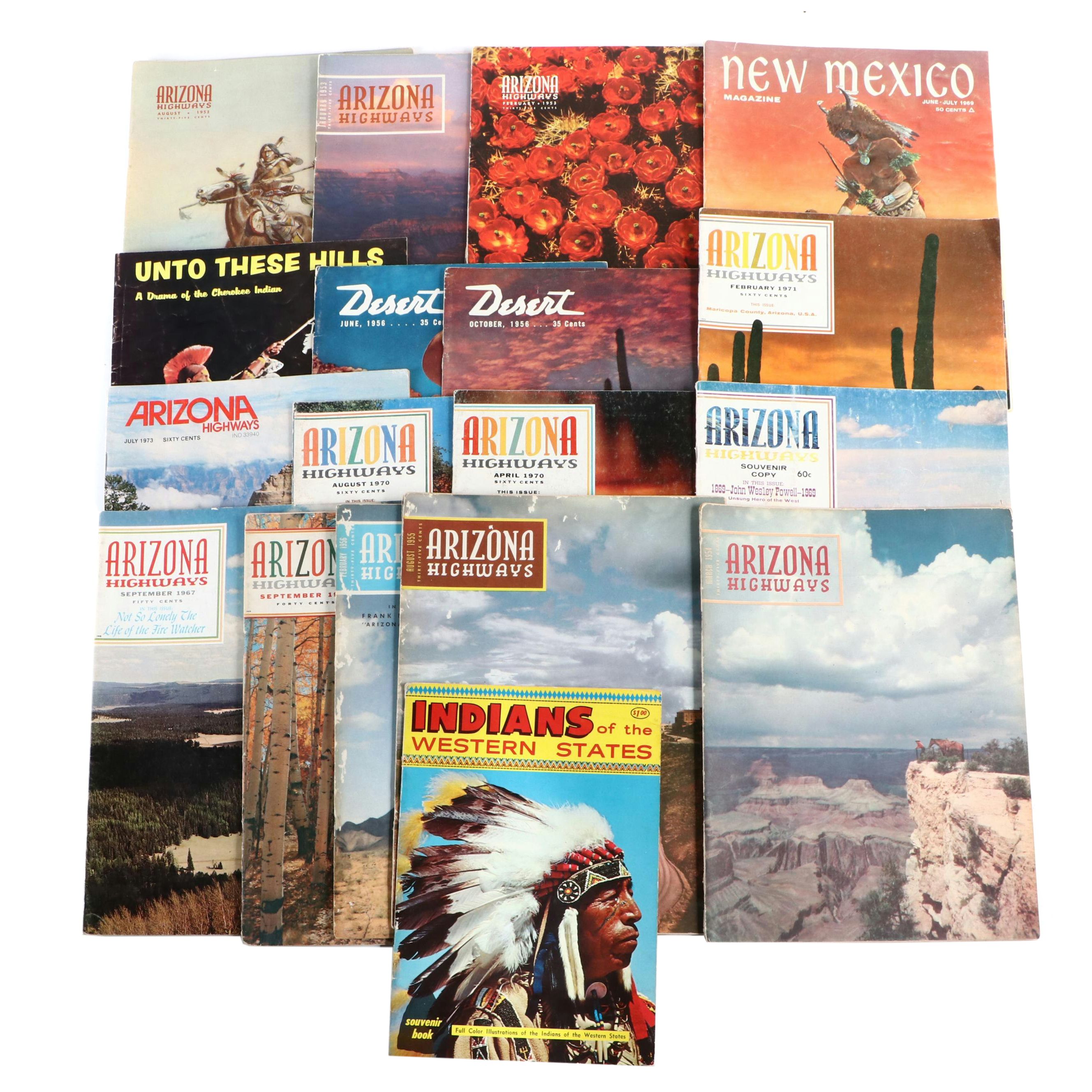 "Arizona Highways" with Other Vintage Southwest and Indigenous Magazines