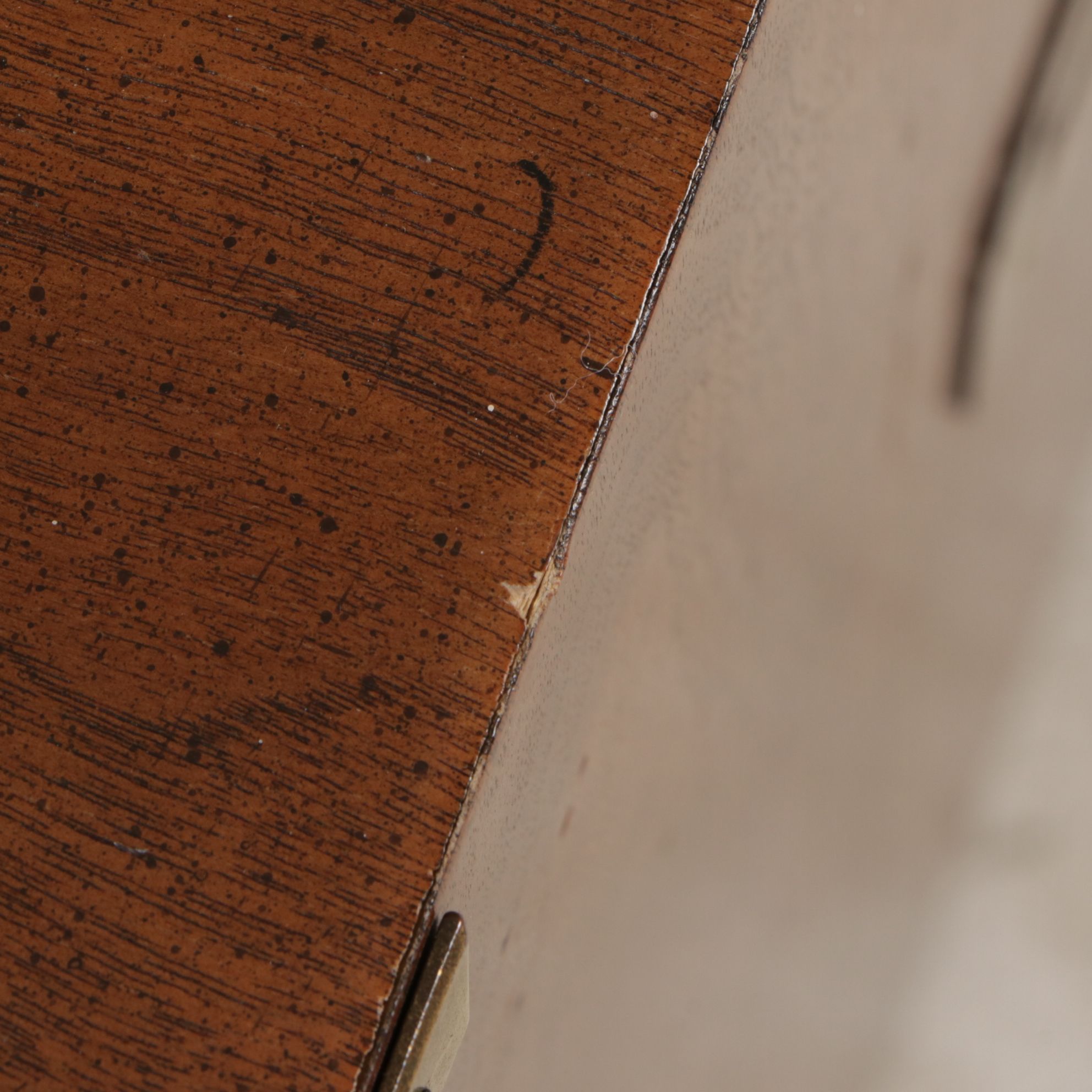 Pair of Henredon Campaign Style Walnut Nightstands, Late 20th Century