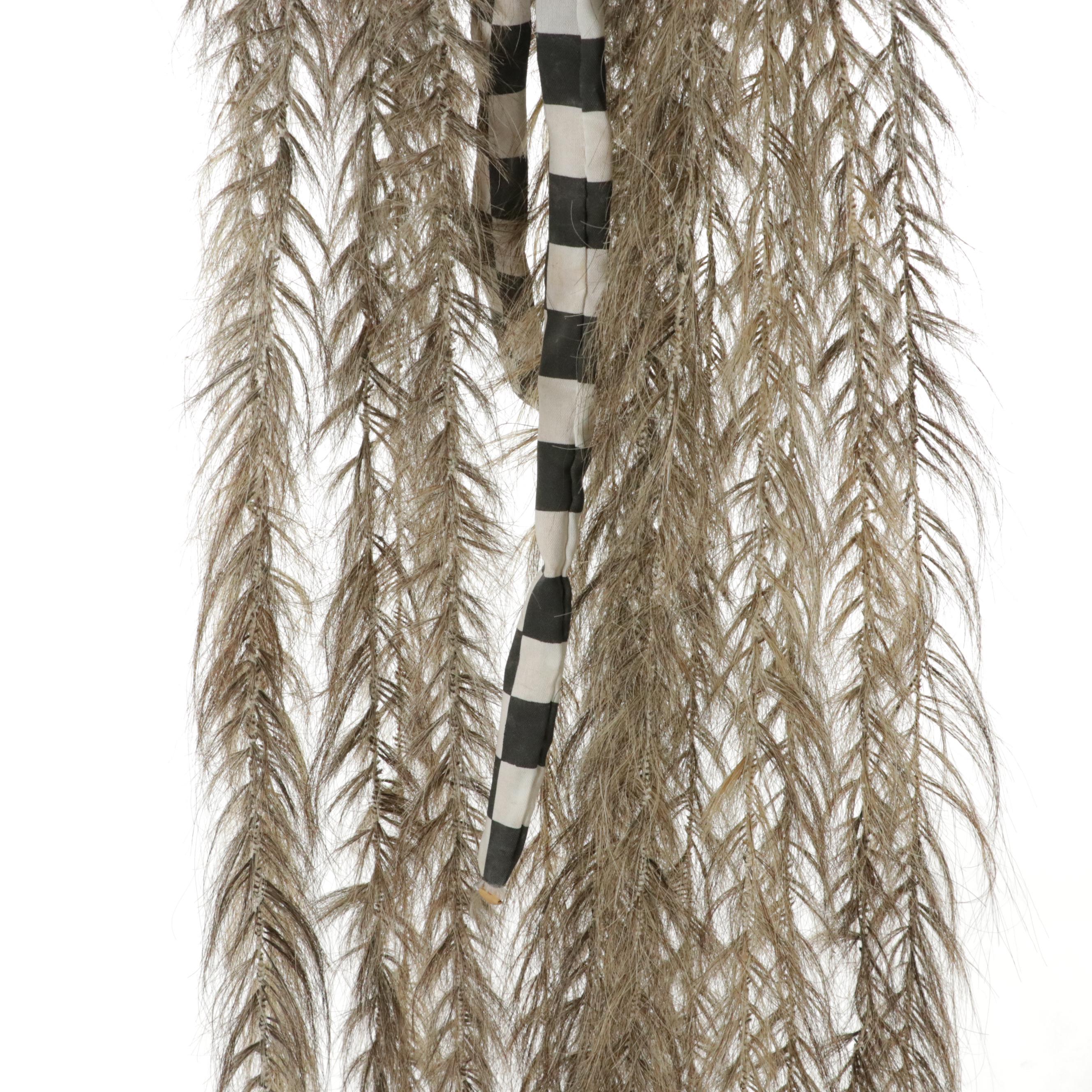 Balinese "Rangda" Demon Queen Hand-Painted Carved Wood and Tusk Demon Mask