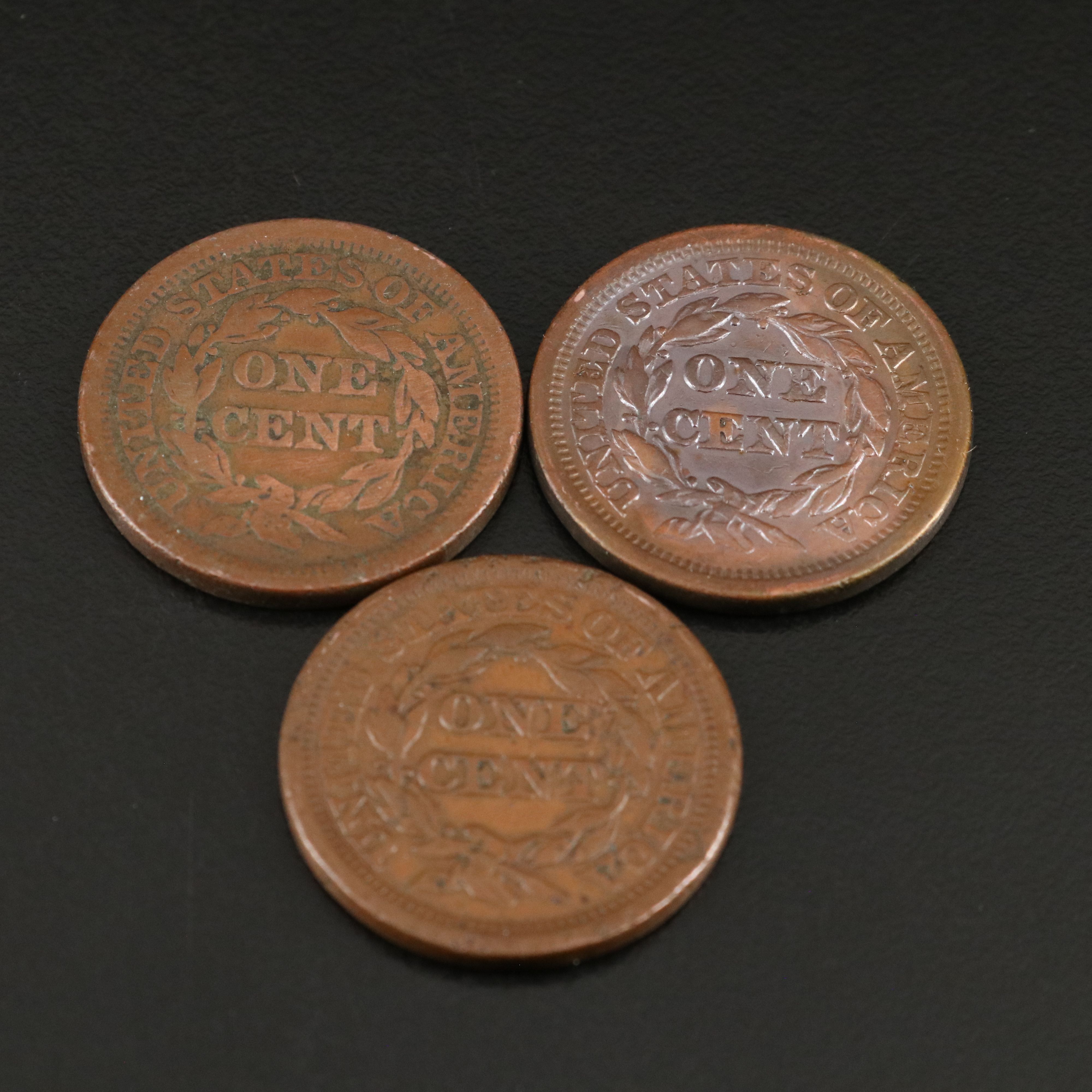 Eight Different U.S. Large Cents