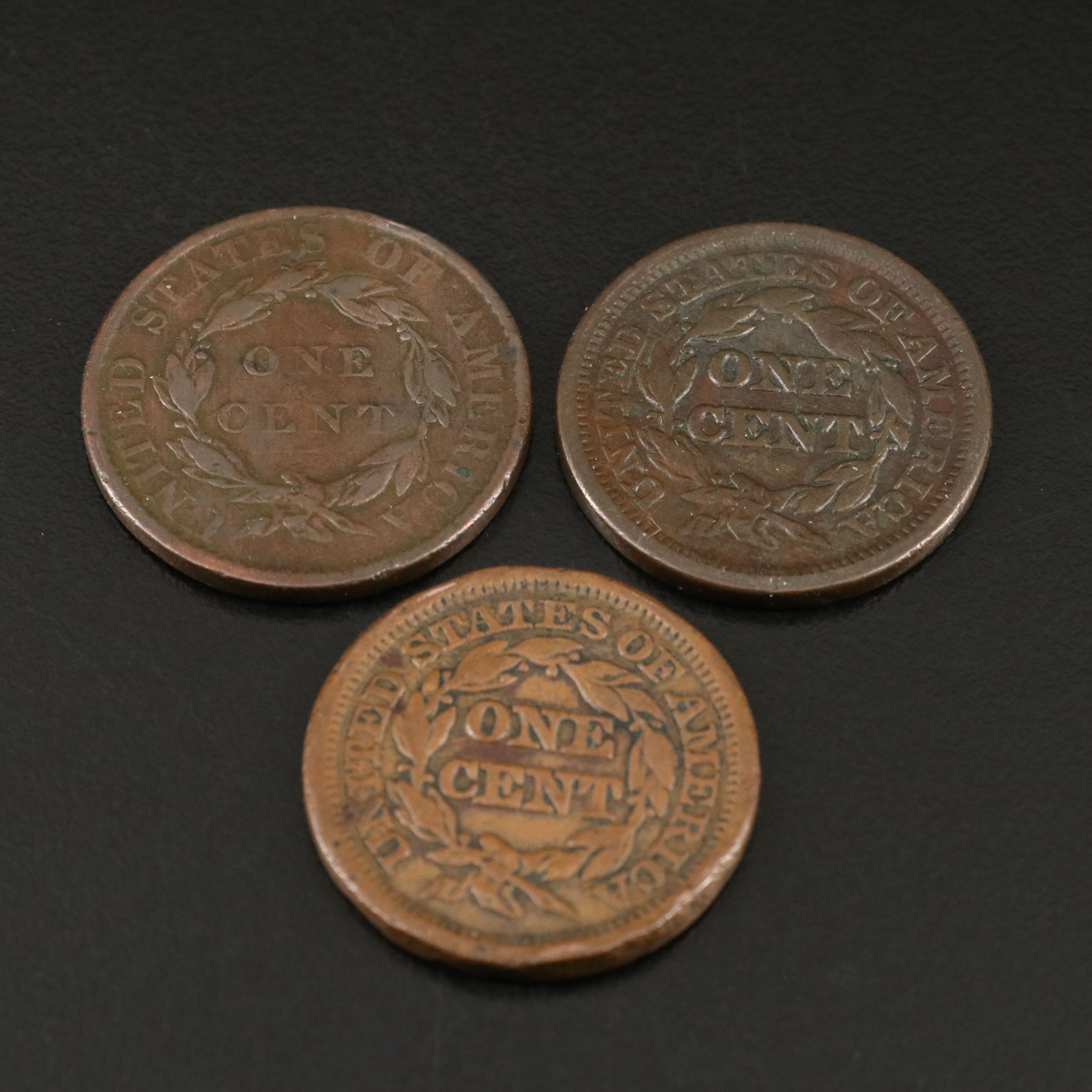 Eight Different U.S. Large Cents