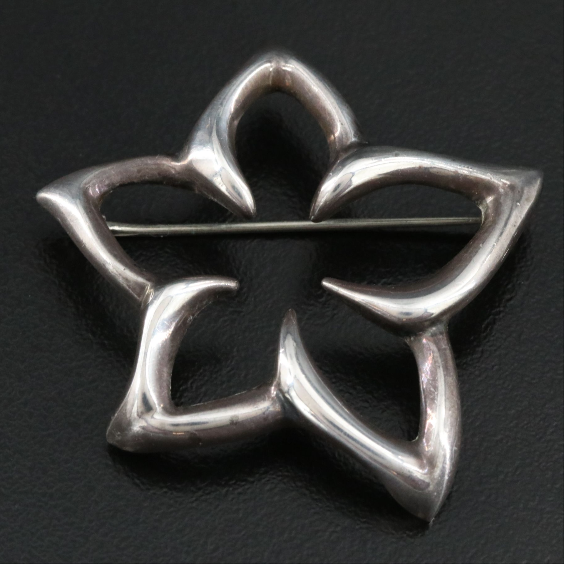 Tiffany & Co. Sterling Plumeria Brooch