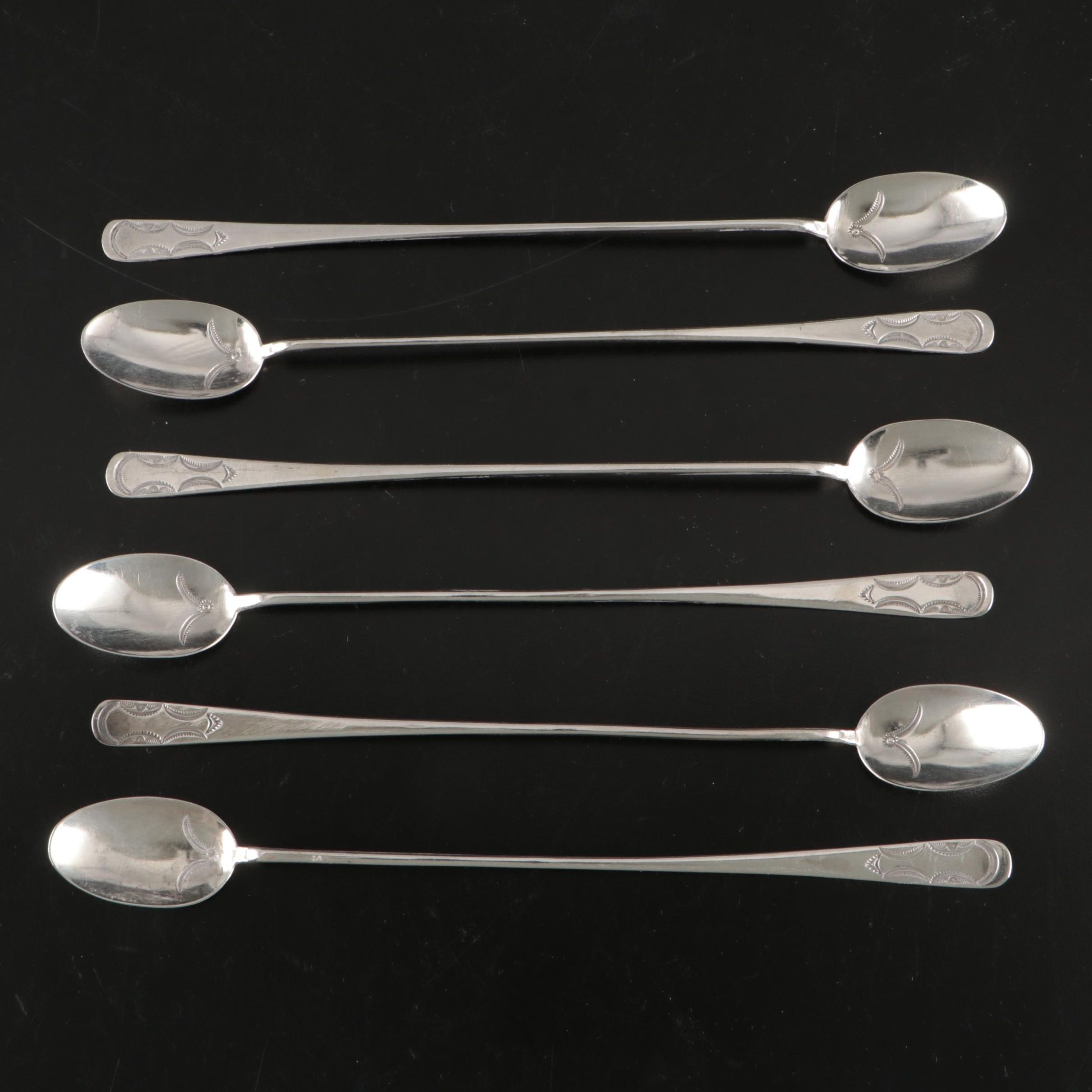 Native American Sterling Silver Iced Tea Spoons