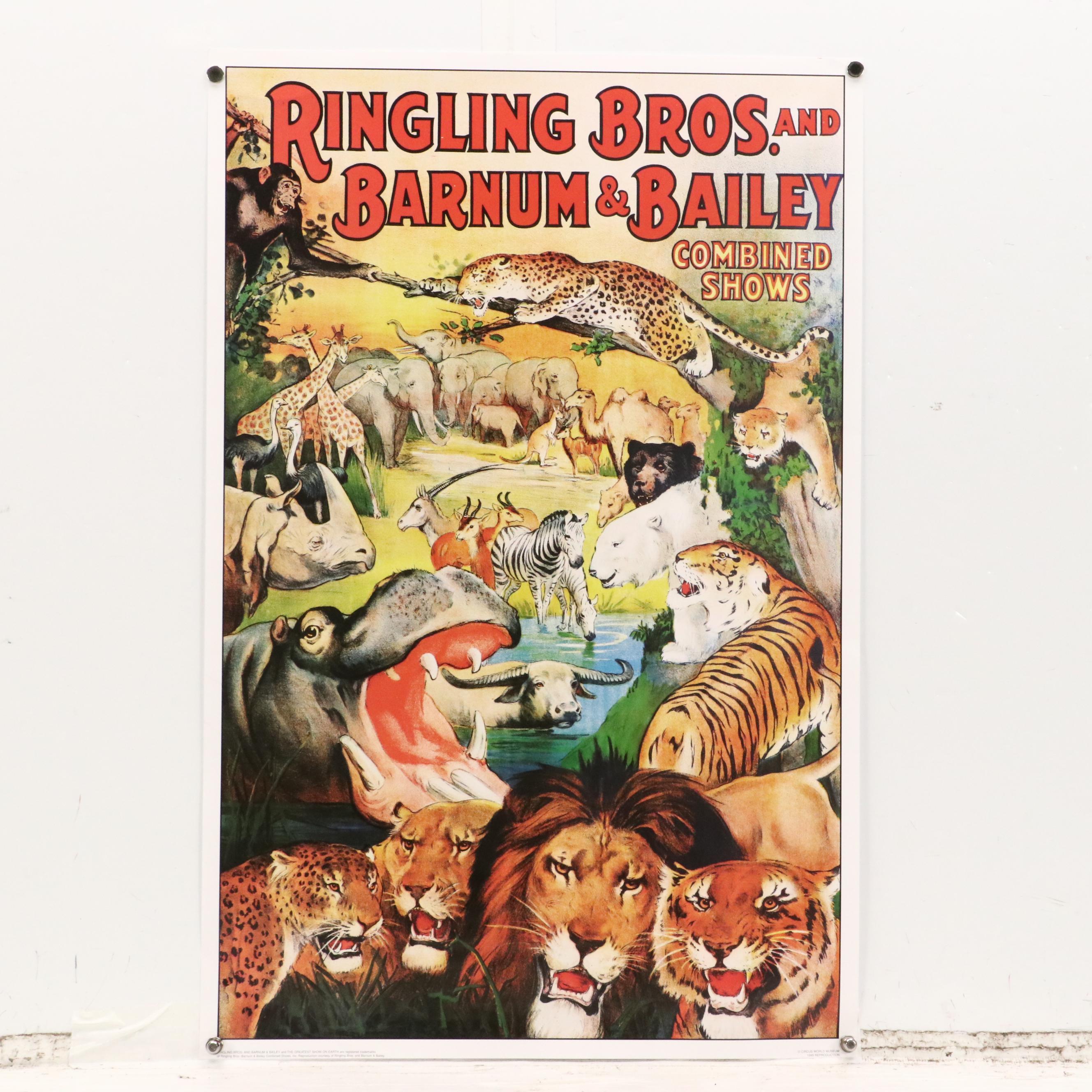 Ringling Bros and Barnum & Bailey Reproduction Circus Posters, 1999