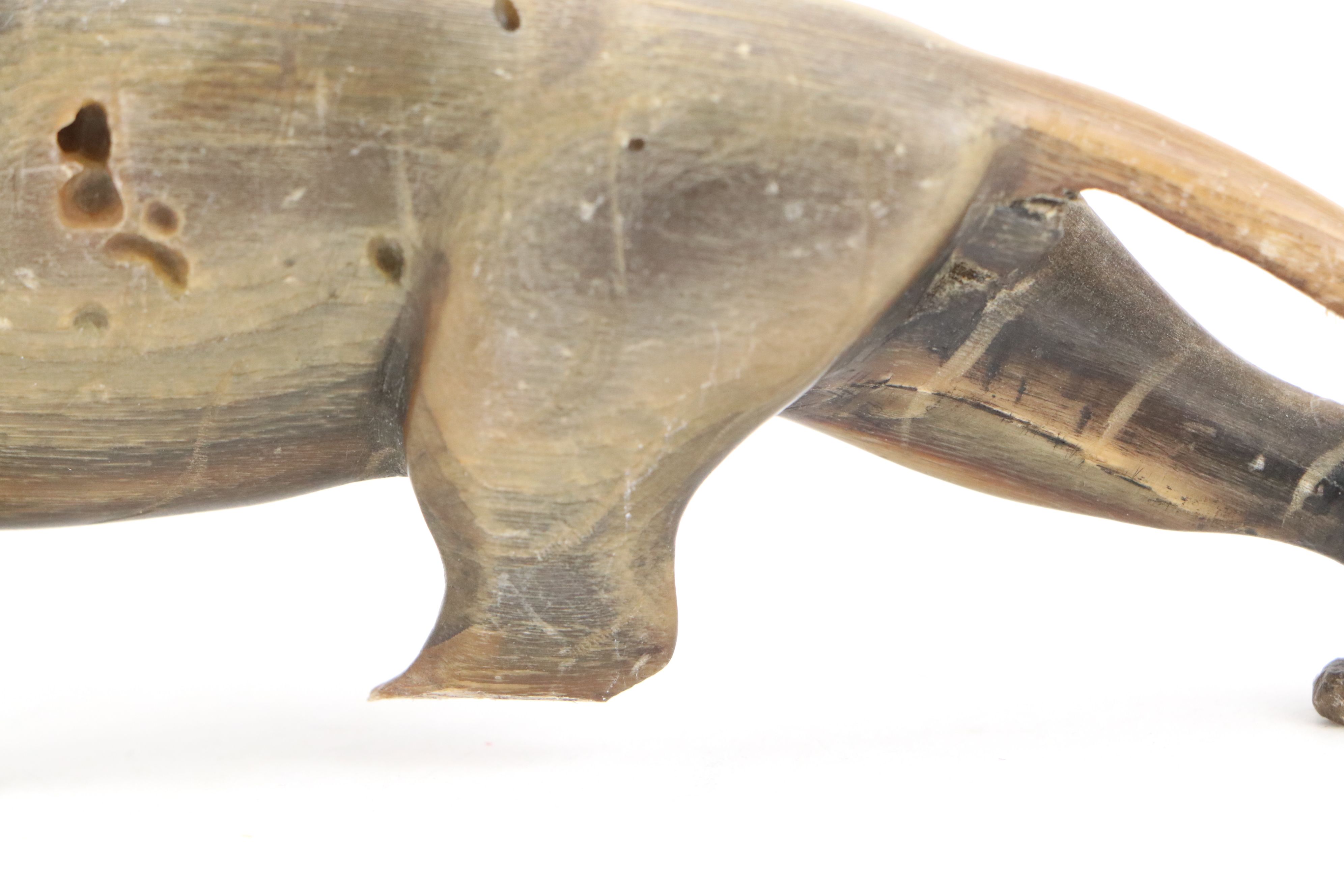 Chinese Carved Soapstone Figurines, and Serpentine Slab with Horn Animals