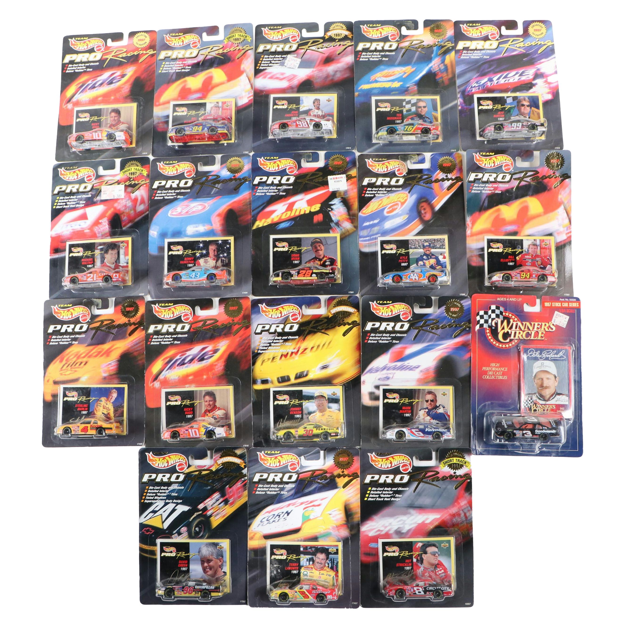 Hot Wheels Ricky Rudd, Bill Elliott and More NASCAR Driver Toy Cars, 1996