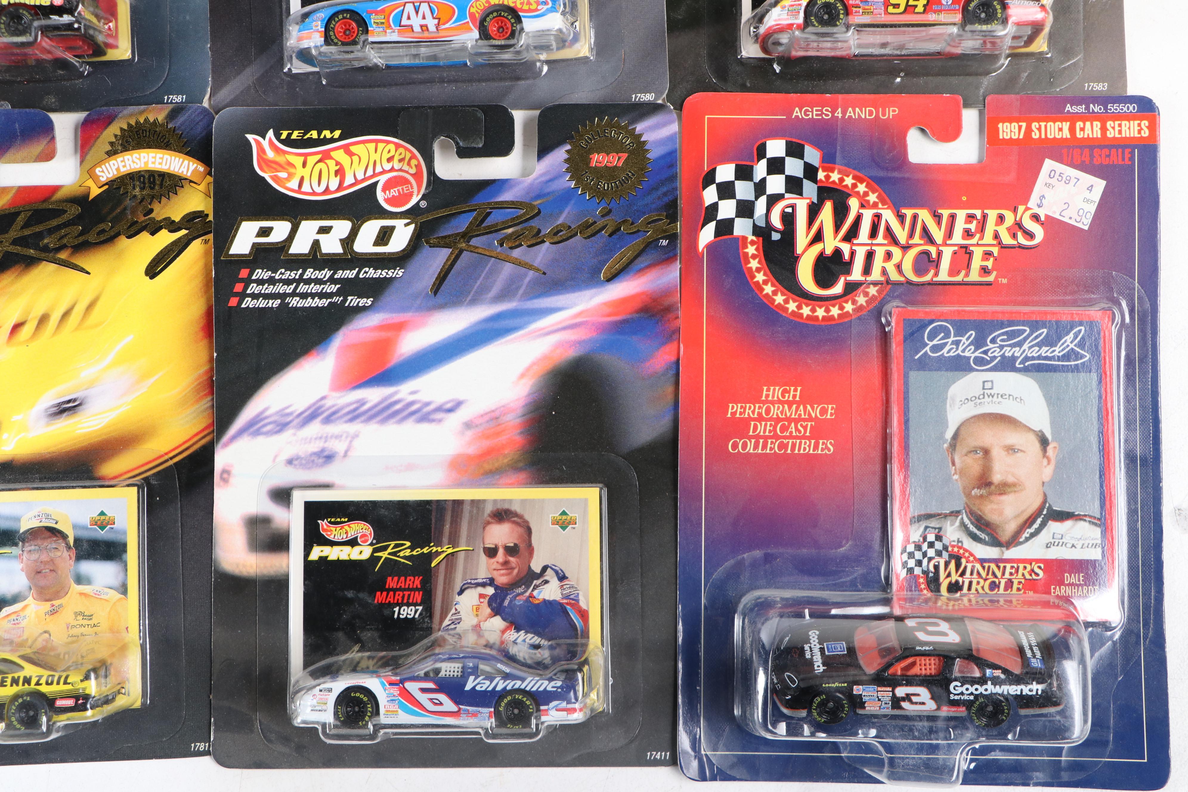 Hot Wheels Ricky Rudd, Bill Elliott and More NASCAR Driver Toy Cars, 1996