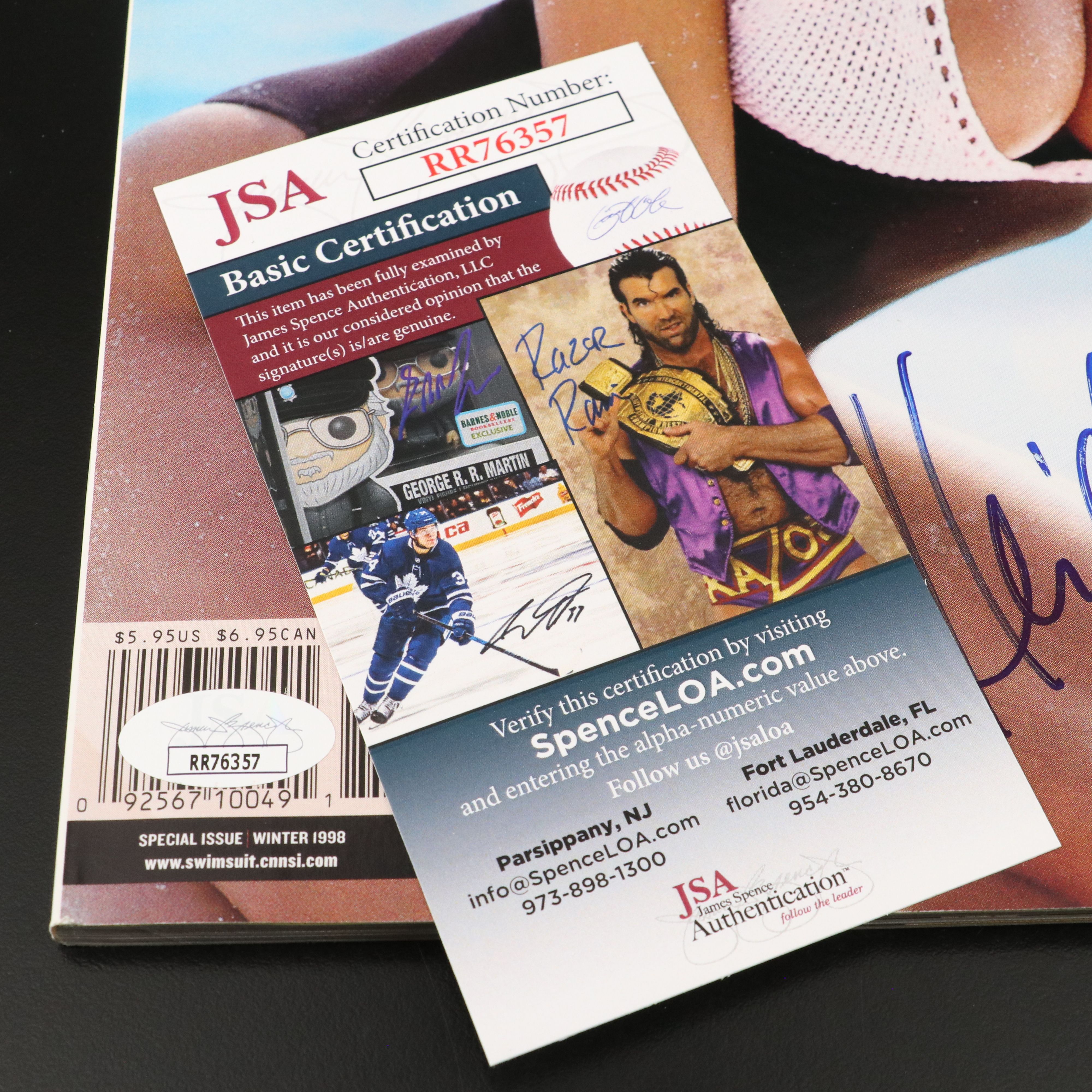 Heidi Klum Signed 1998 "Sports Illustrated" Swimsuit Magazine, JSA