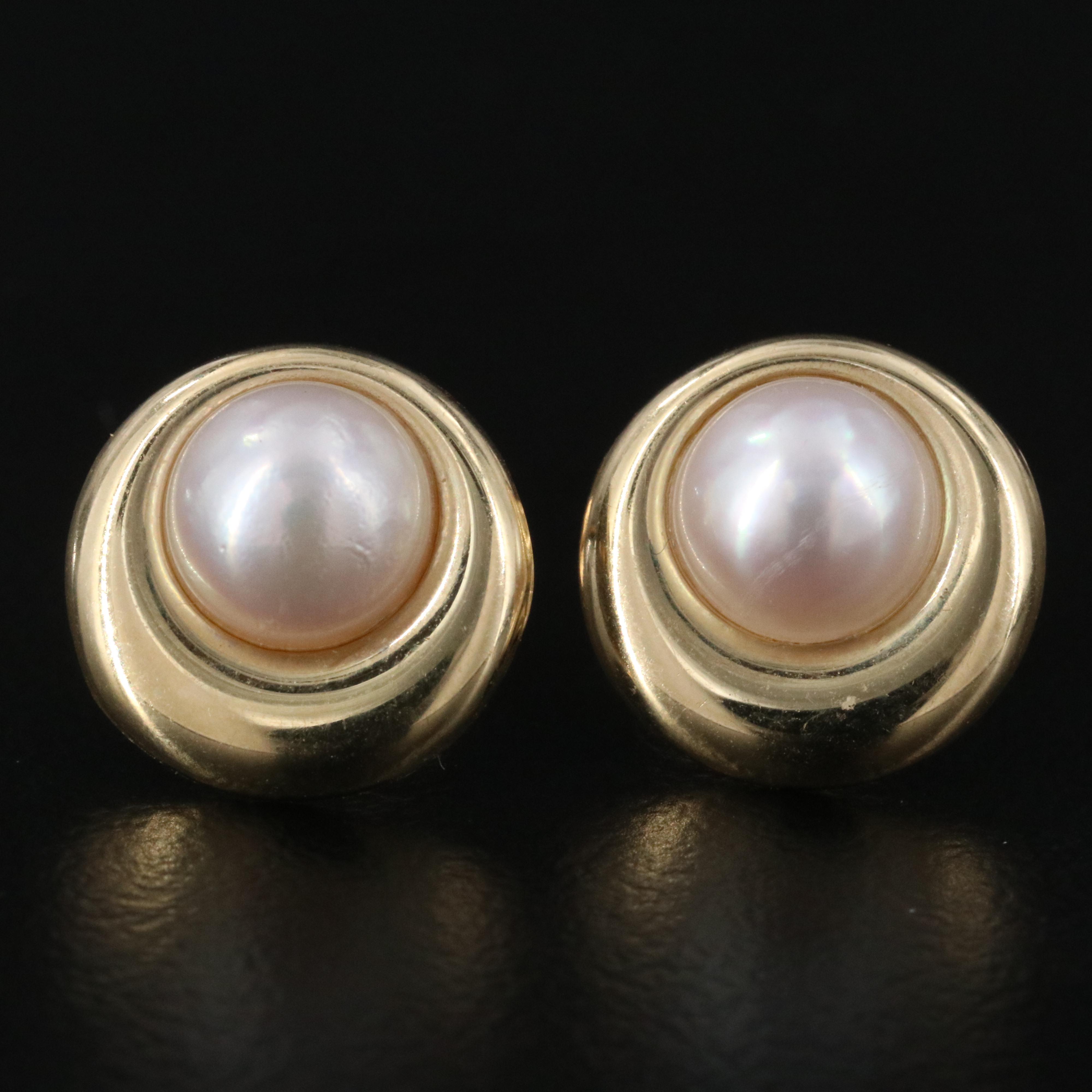 14K Pearl Earrings
