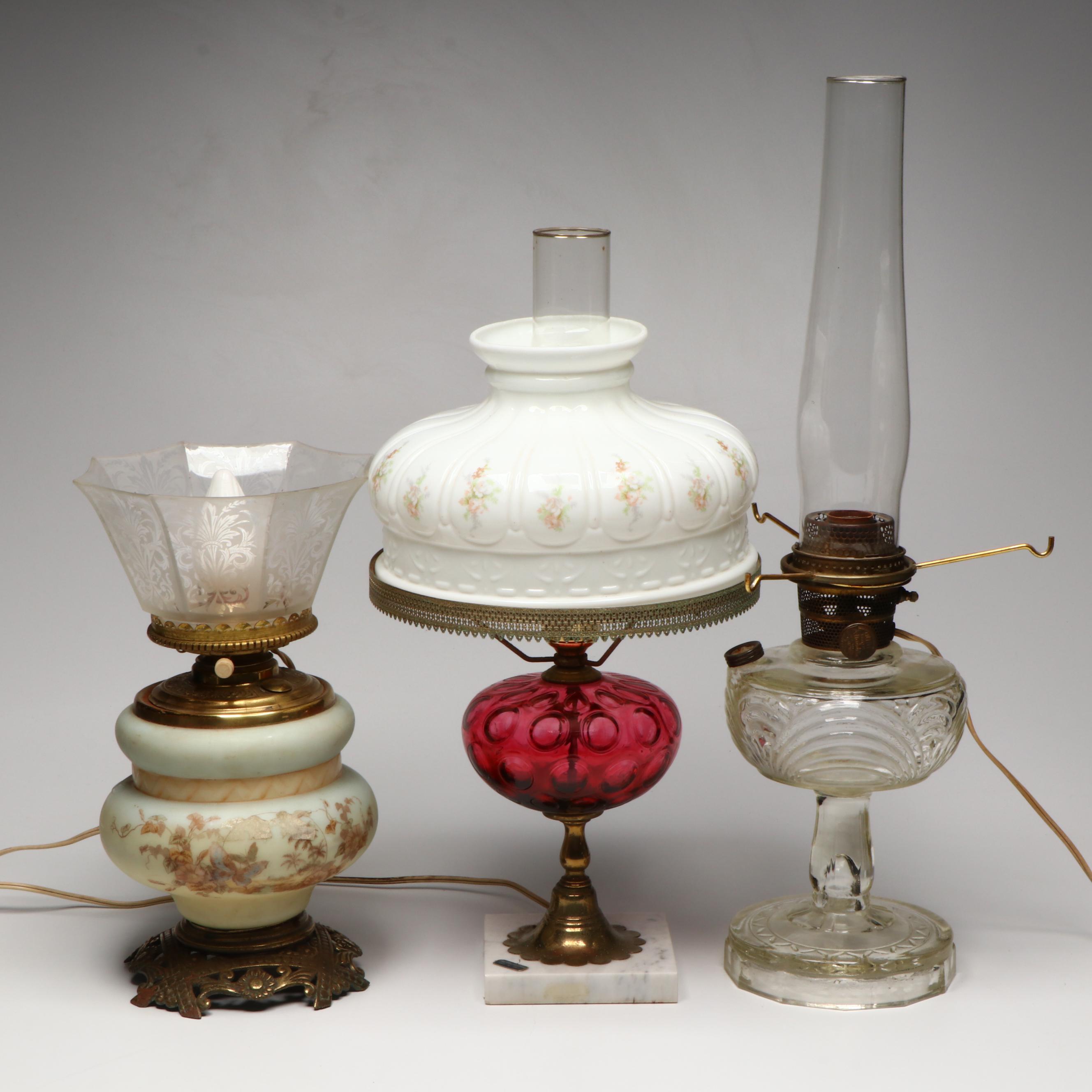 Aladdin and Other Victorian Oil Parlor Lamps, Adapted