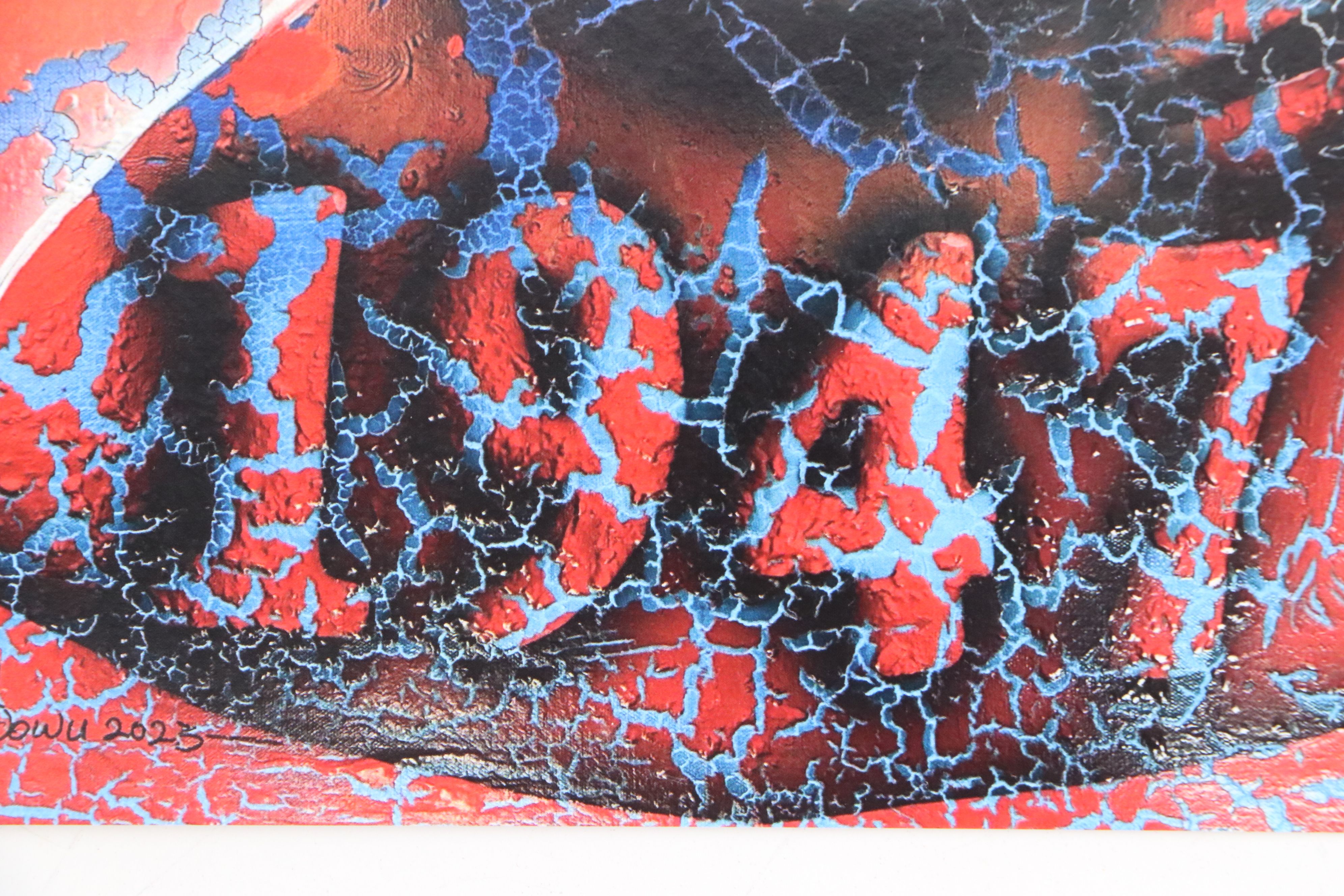 Abiola Idowu Stylized Offset Lithograph Portraits, 21st Century