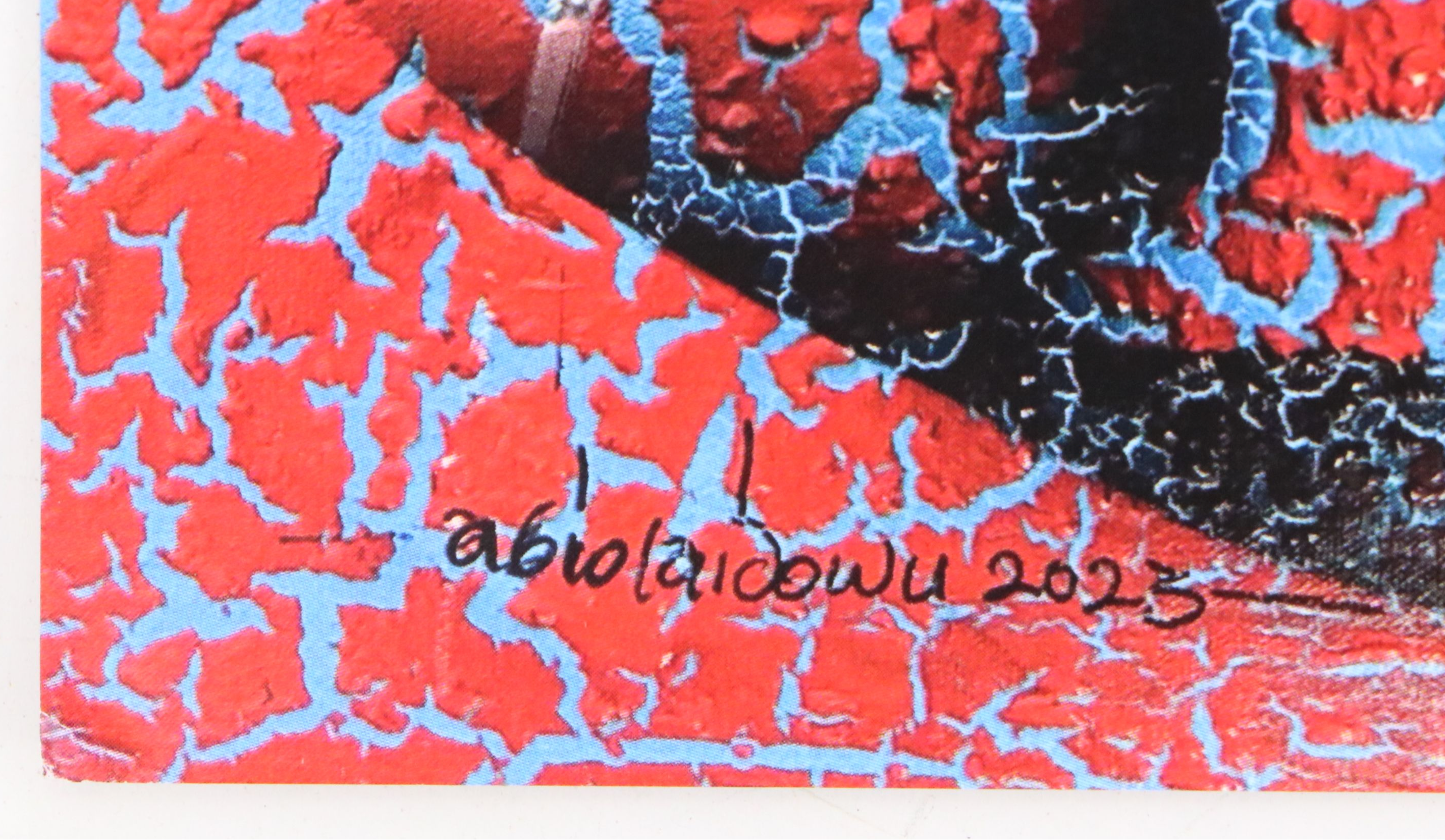 Abiola Idowu Stylized Offset Lithograph Portraits, 21st Century