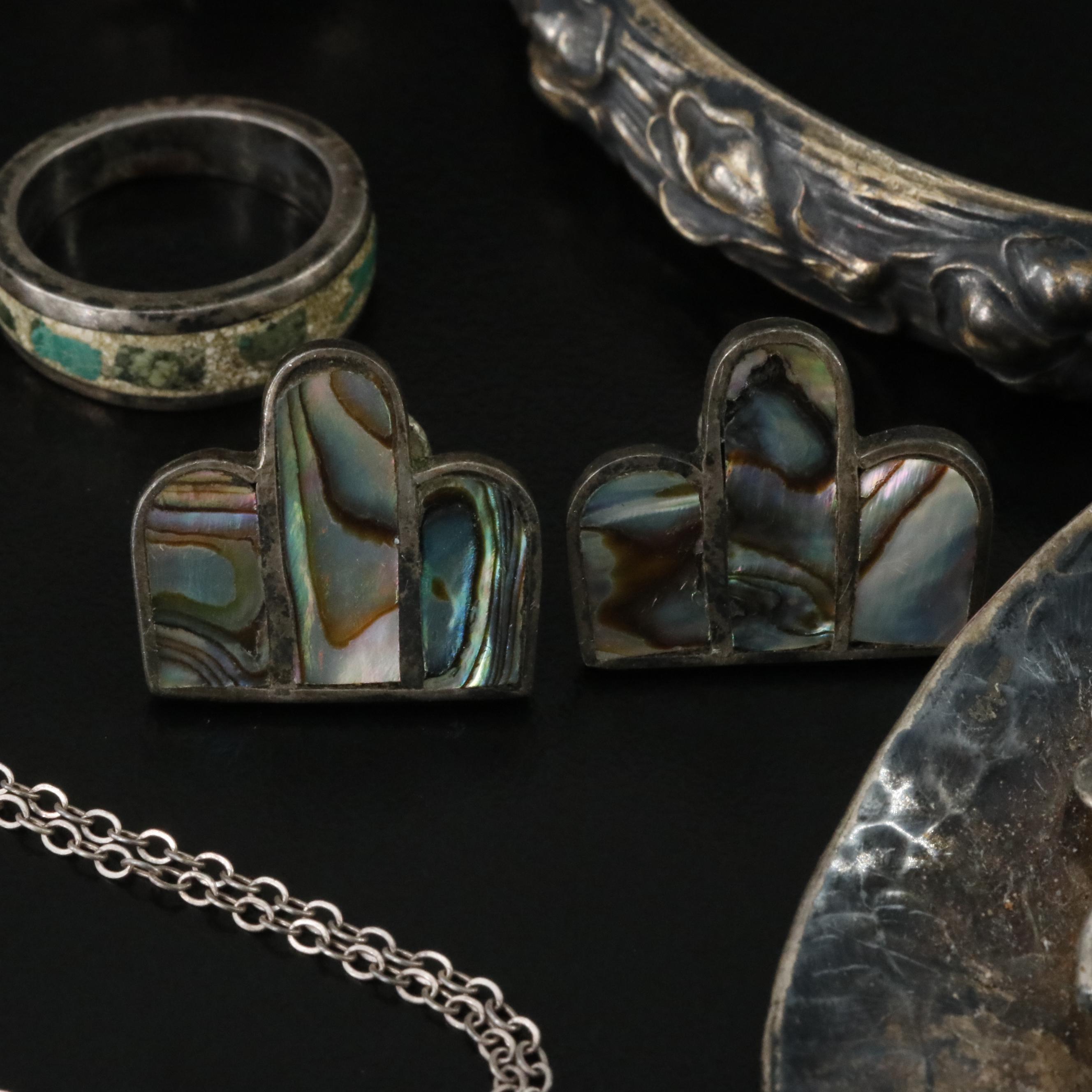 Sterling, Abalone, Carnelian and Amber Featured in Jewelry Collection