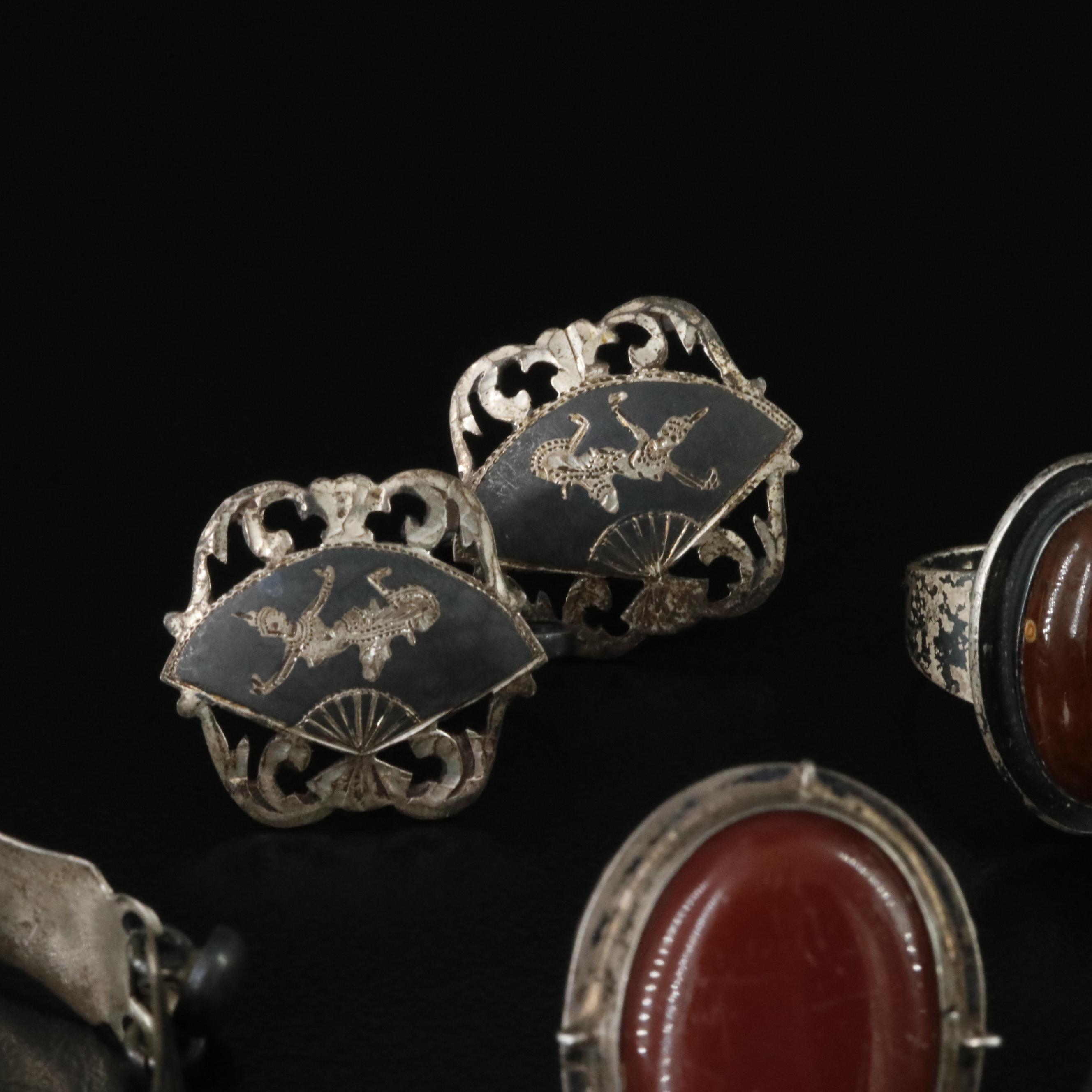 Sterling, Abalone, Carnelian and Amber Featured in Jewelry Collection