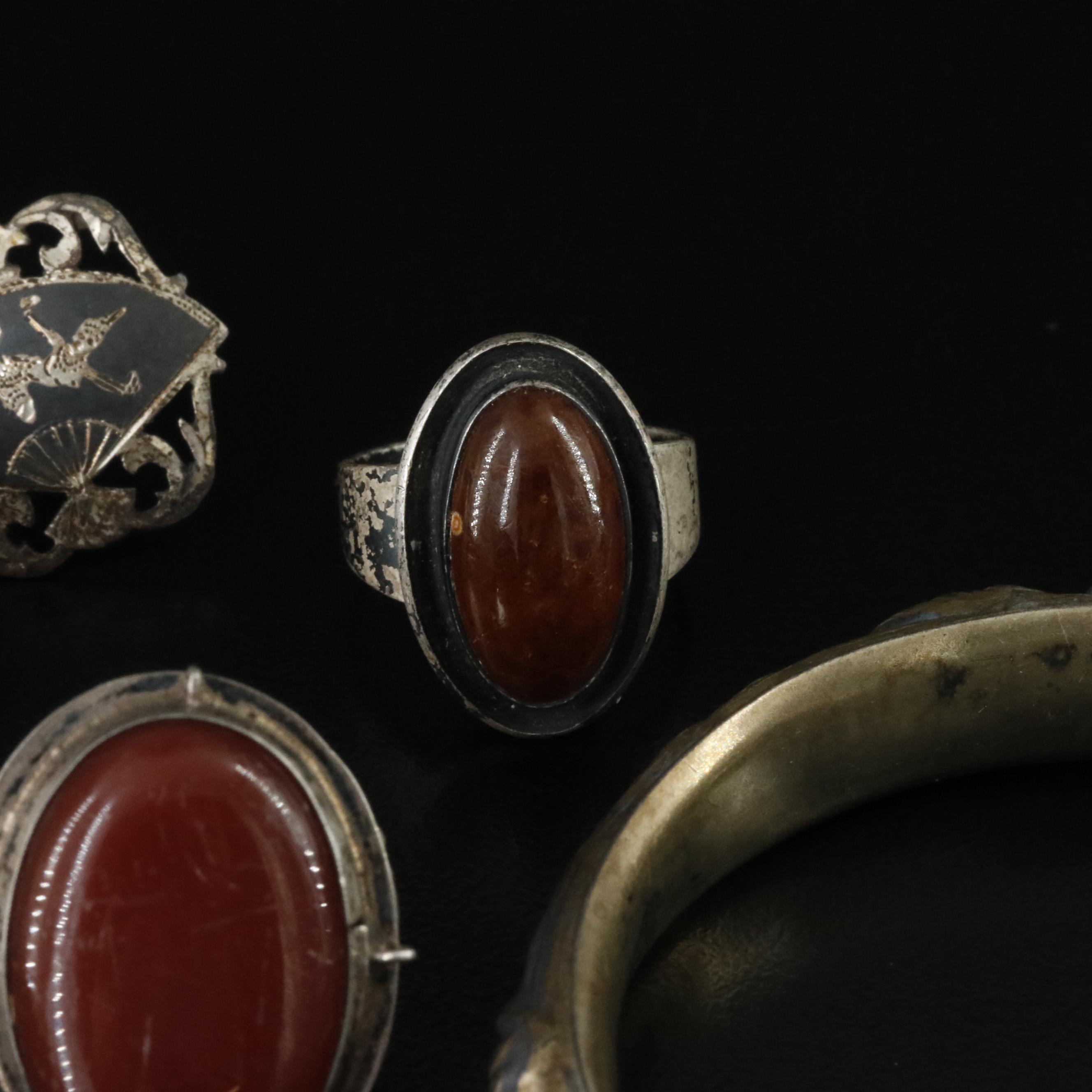 Sterling, Abalone, Carnelian and Amber Featured in Jewelry Collection