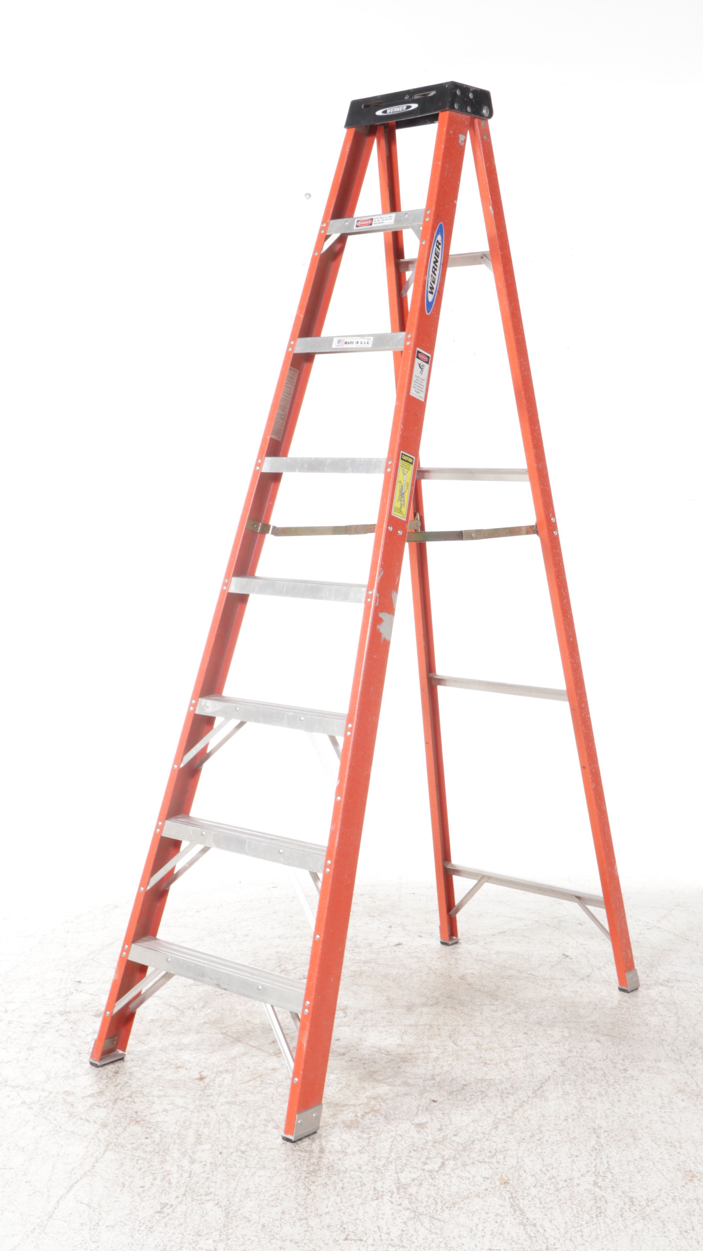 Werner Aluminum and Fiberglass Step Ladder
