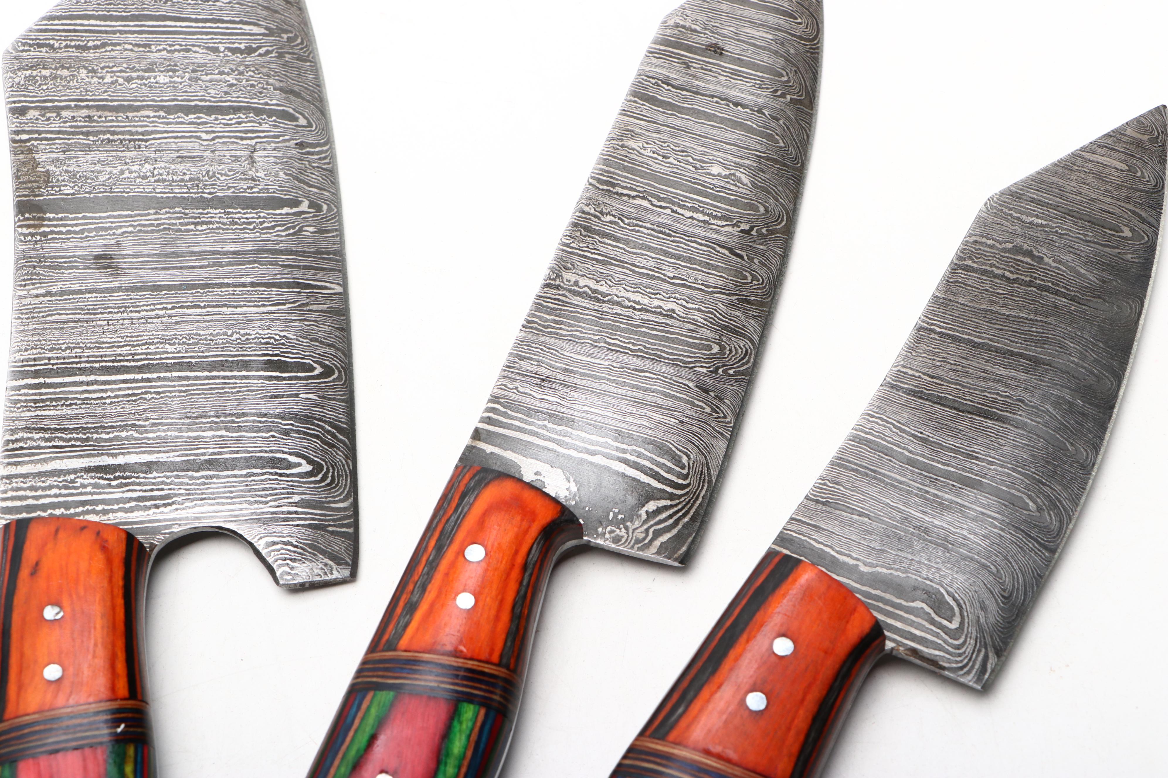 Louis Martin Damascus Steel Cutlery Set