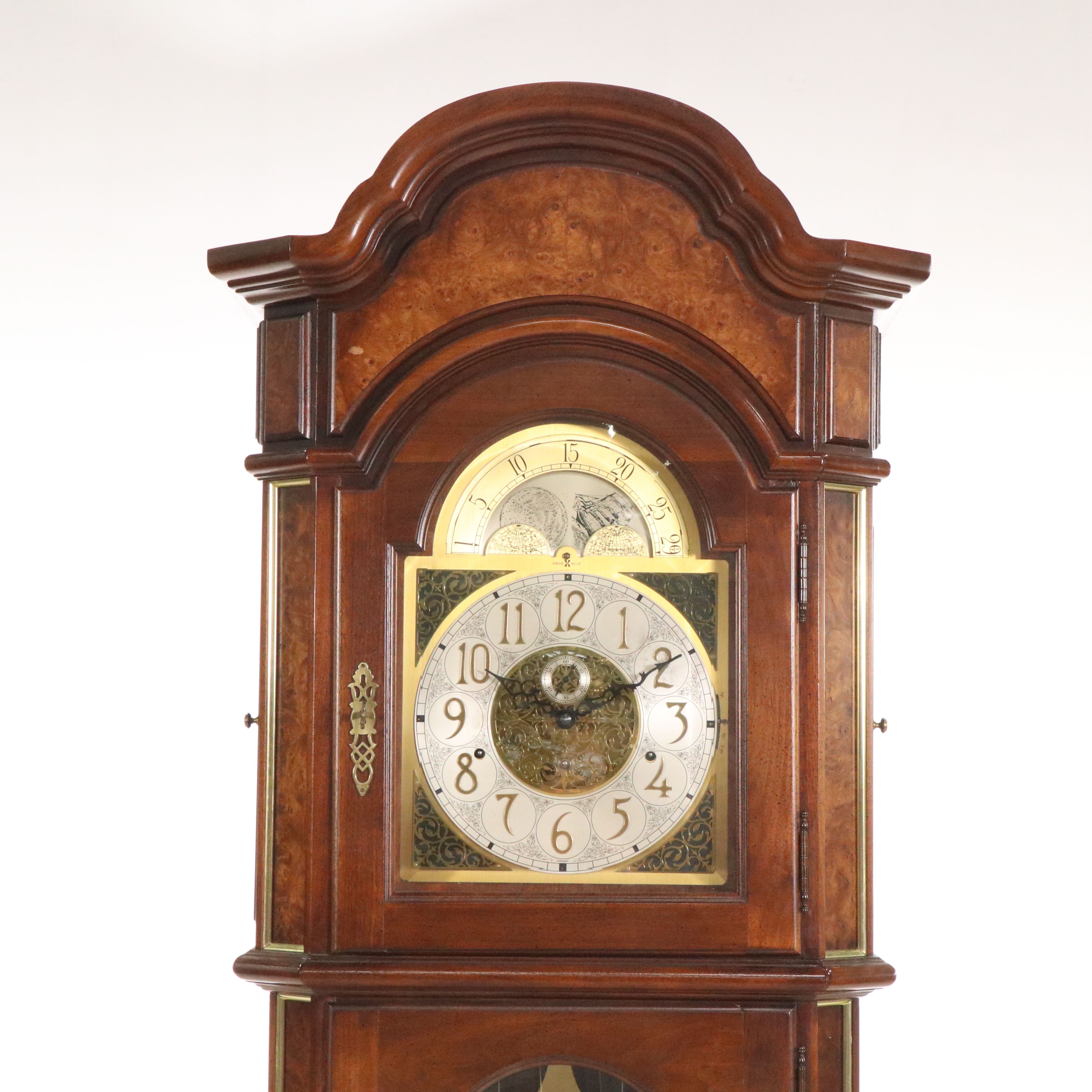 Howard Miller Traditional Style Mahogany Grandfather Clock