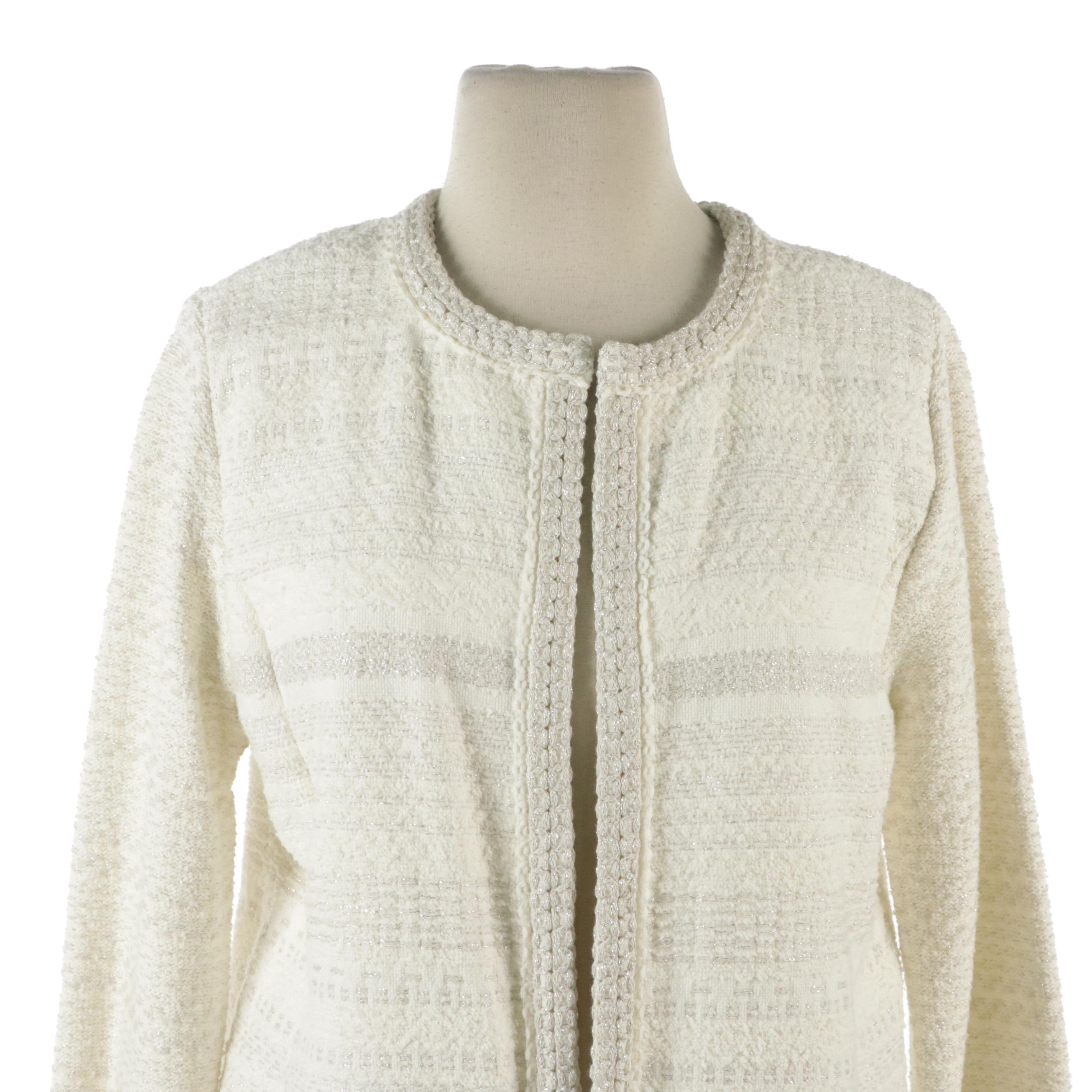 Talbots Dress Pants, Plaid Cotton Blend Blazer, Metallic Tweed Jacket, With Tags