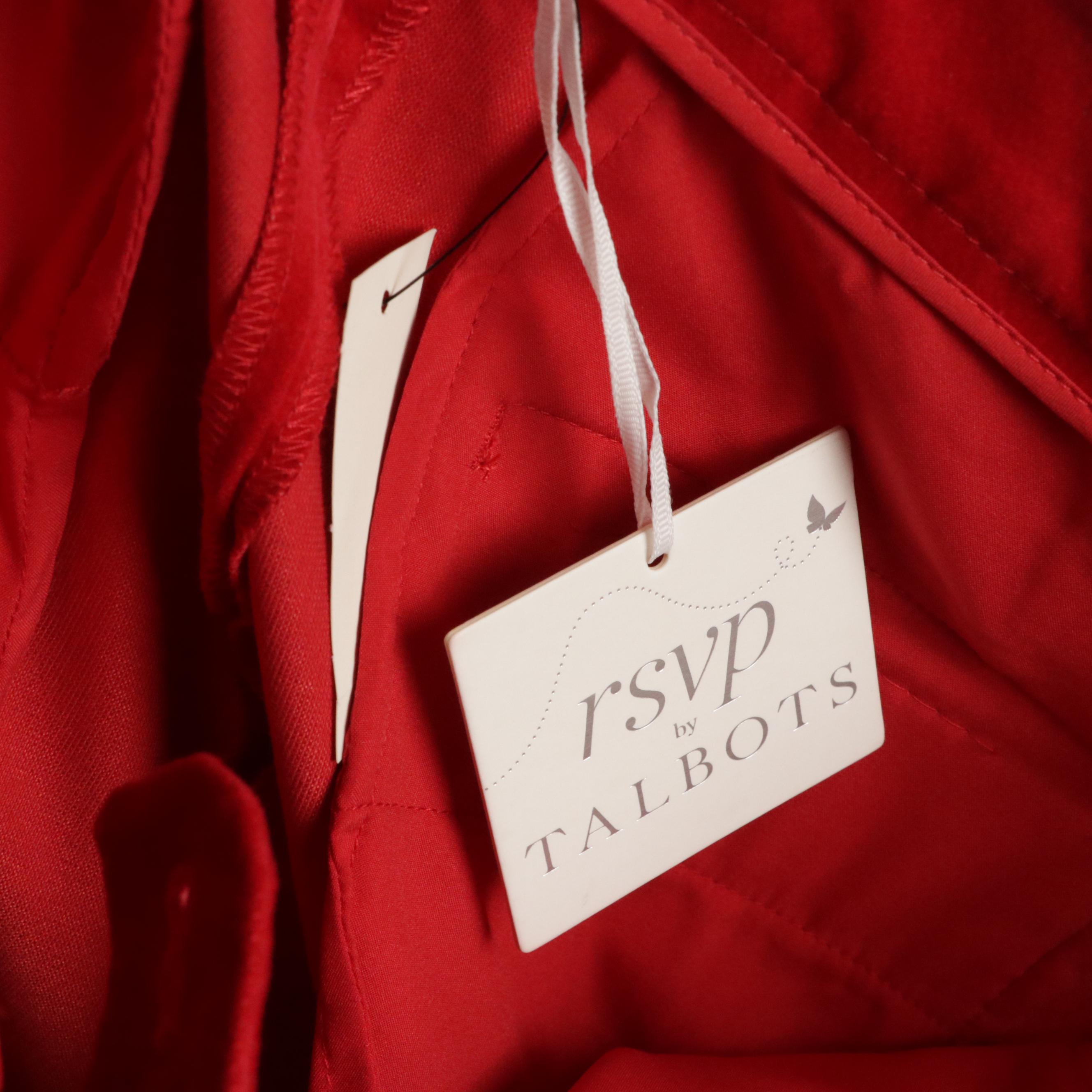 Talbots Dress Pants, Plaid Cotton Blend Blazer, Metallic Tweed Jacket, With Tags