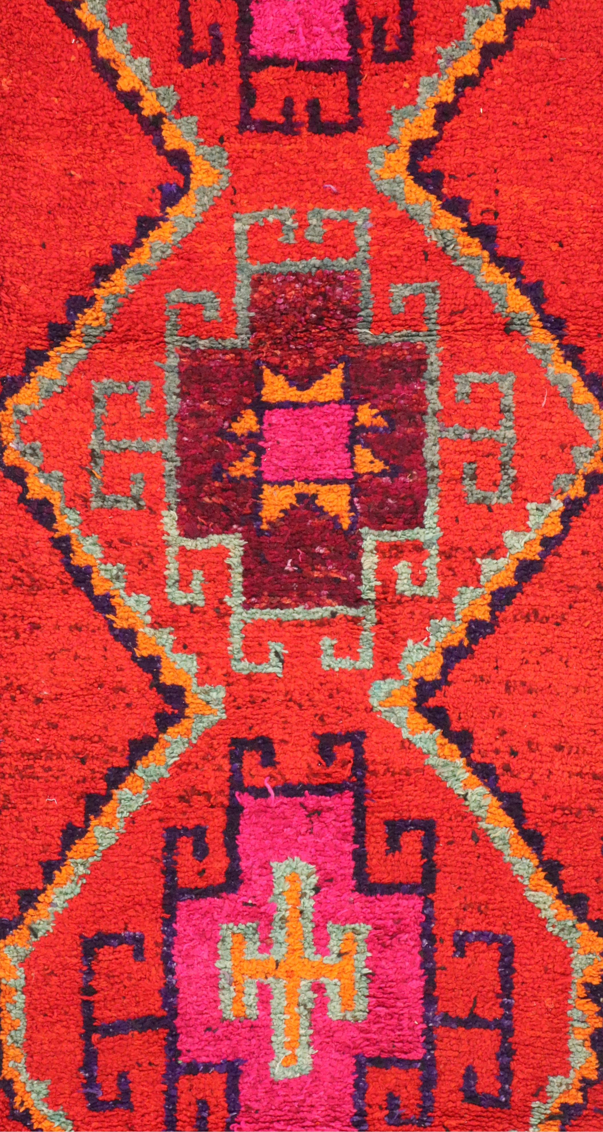 3'3 x 10'5 Hand-Knotted Turkish Village Carpet Runner Long Rug