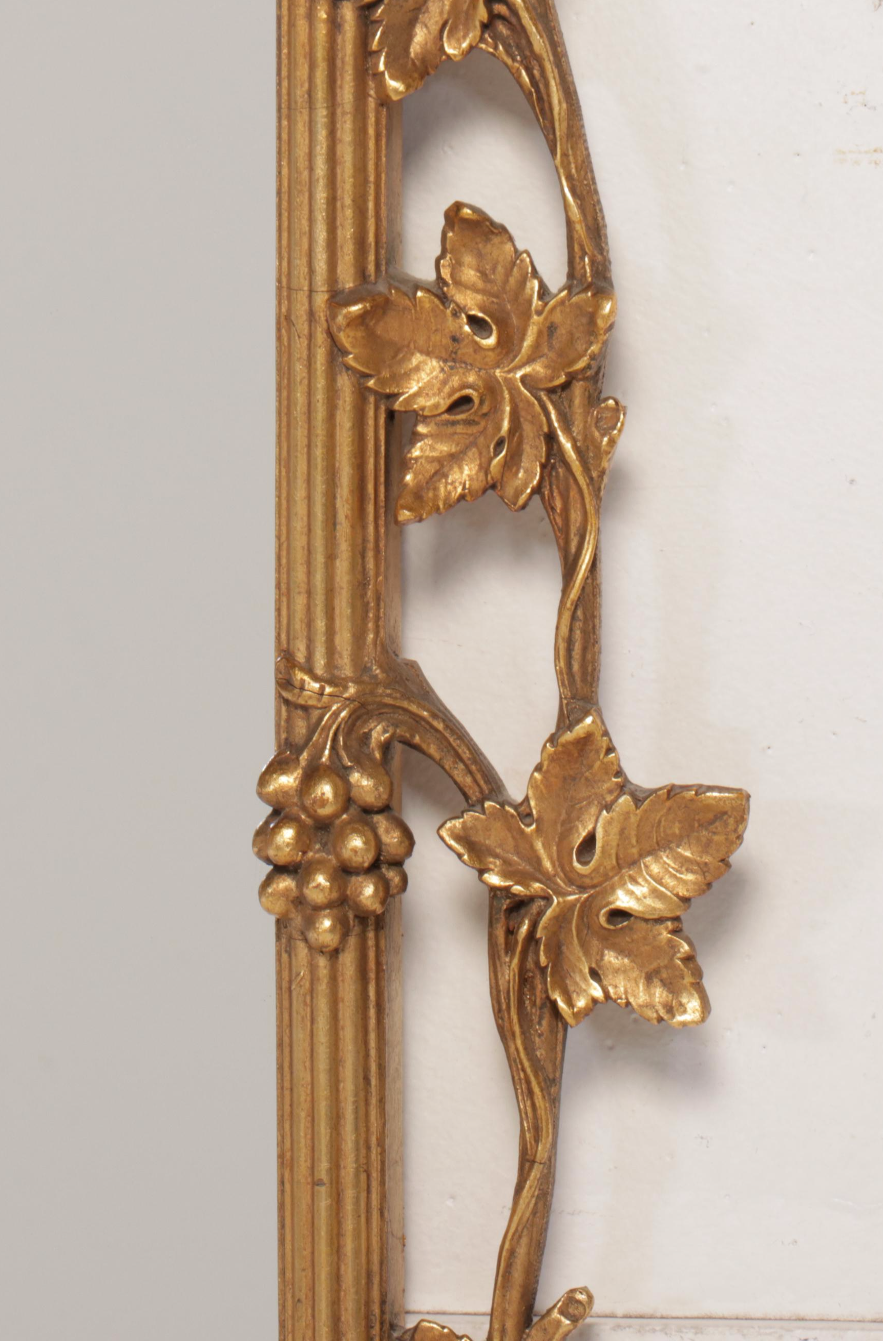 George III Style Gilt Finished Wooden Wall Mirror