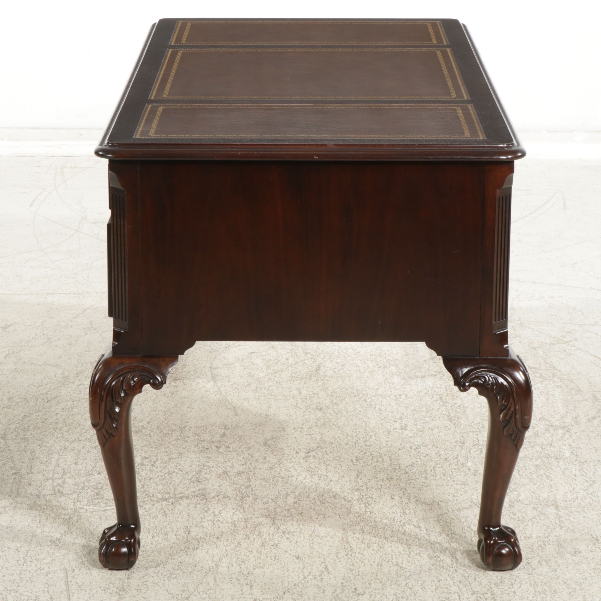 Hekman Chippendale Style Mahogany Desk and Chair