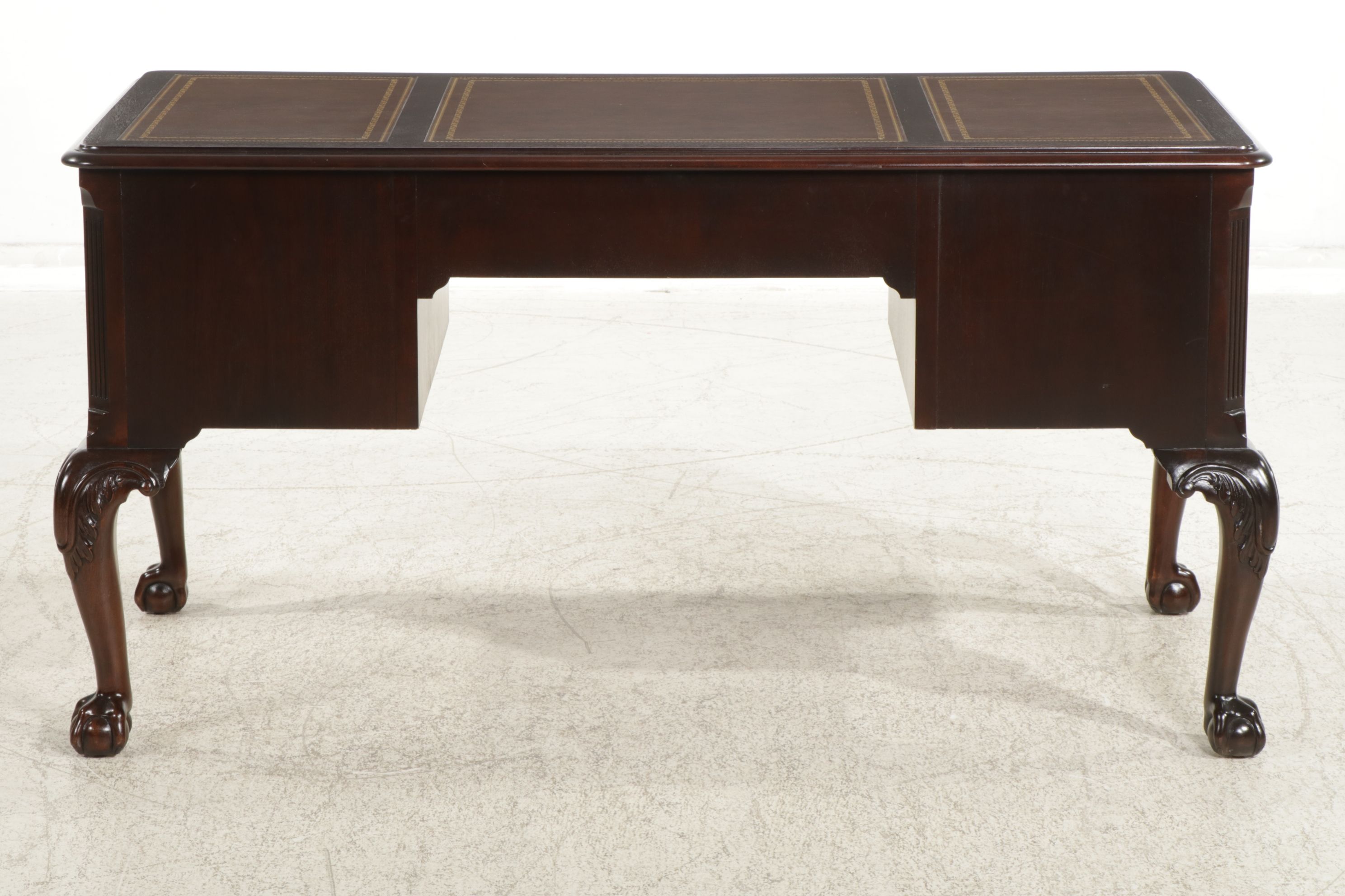 Hekman Chippendale Style Mahogany Desk and Chair