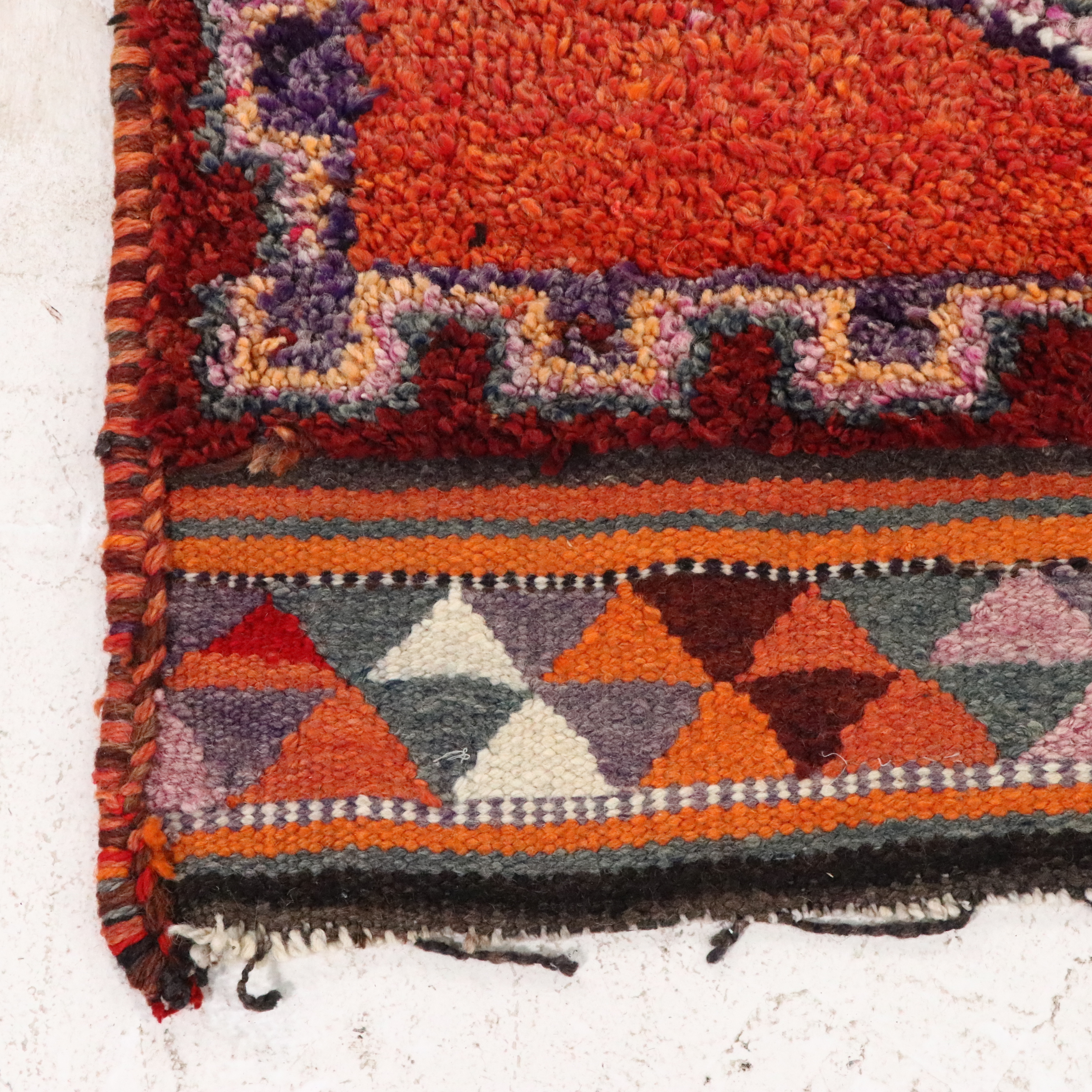 3'5 x 11'3 Hand-Knotted Turkish Village Long Rug