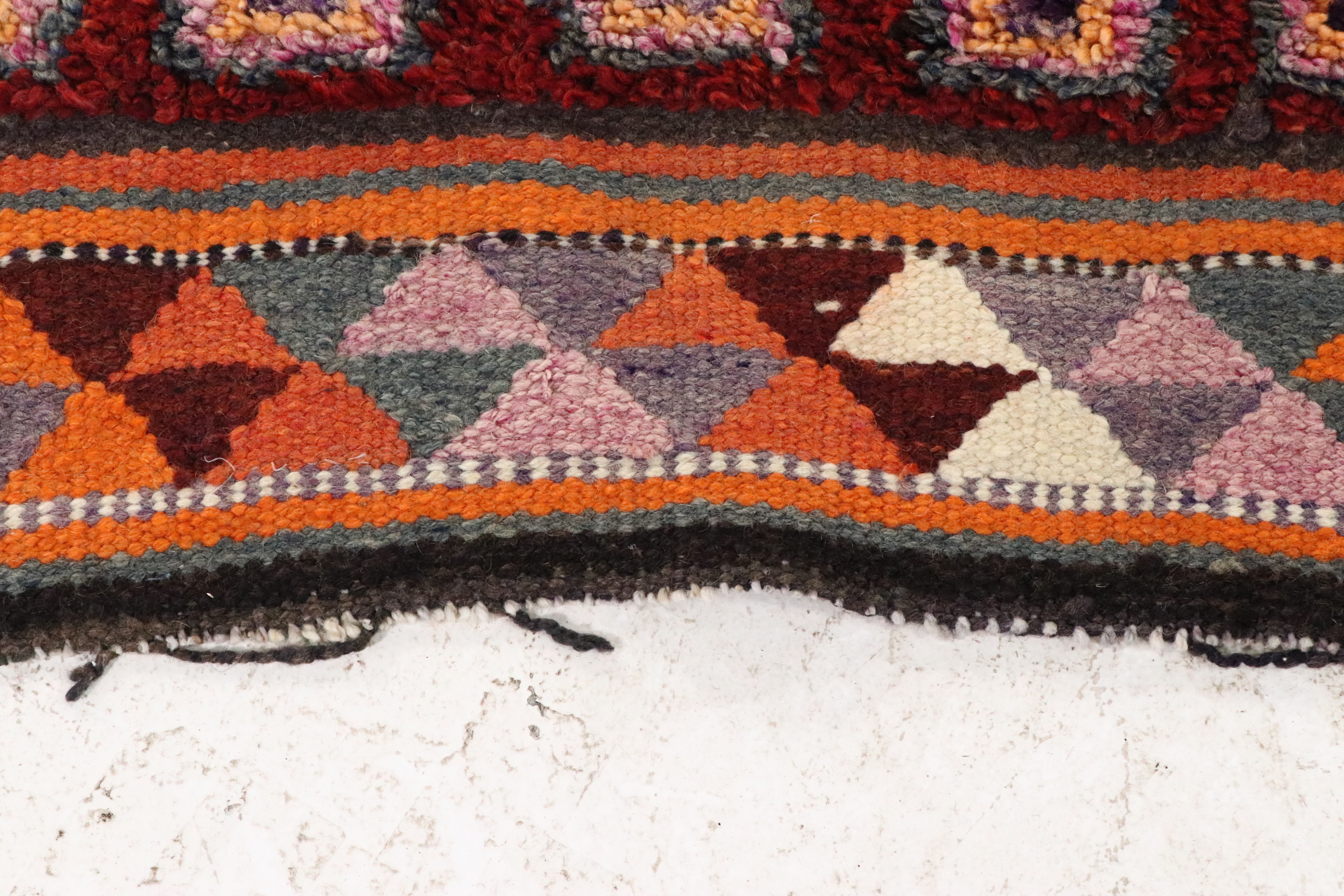 3'5 x 11'3 Hand-Knotted Turkish Village Long Rug