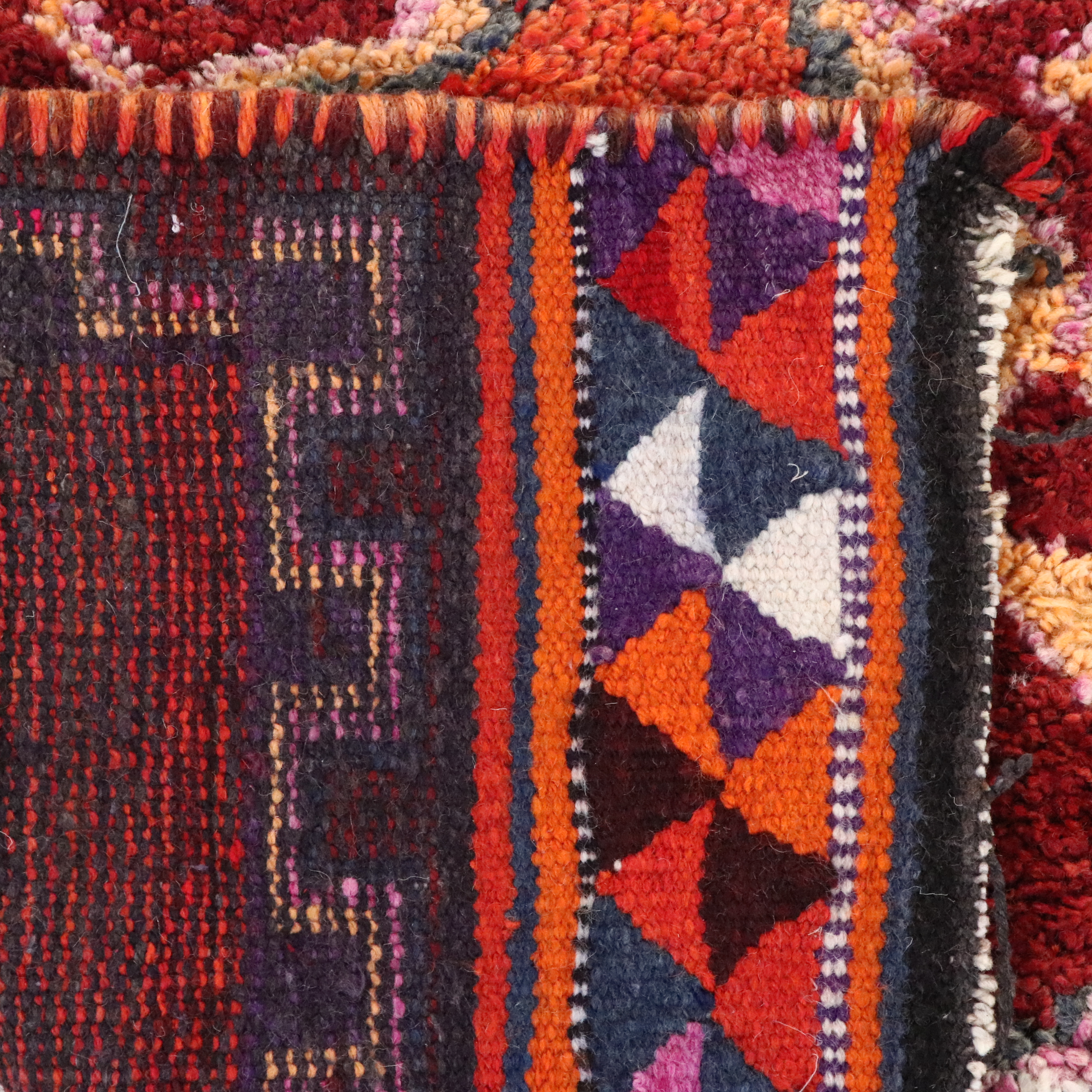 3'5 x 11'3 Hand-Knotted Turkish Village Long Rug