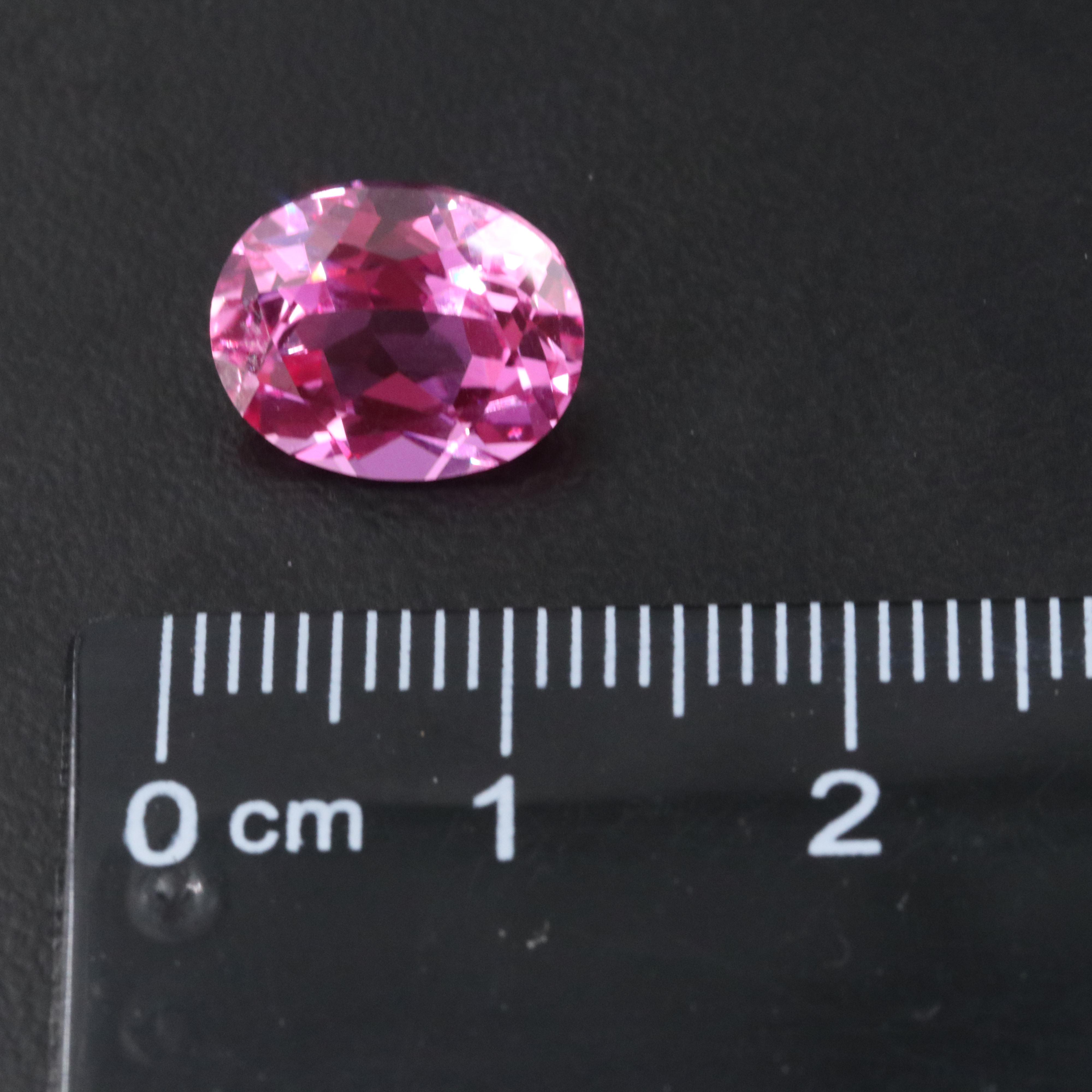 Loose 5.11 CT Lab Grown Pink Sapphire