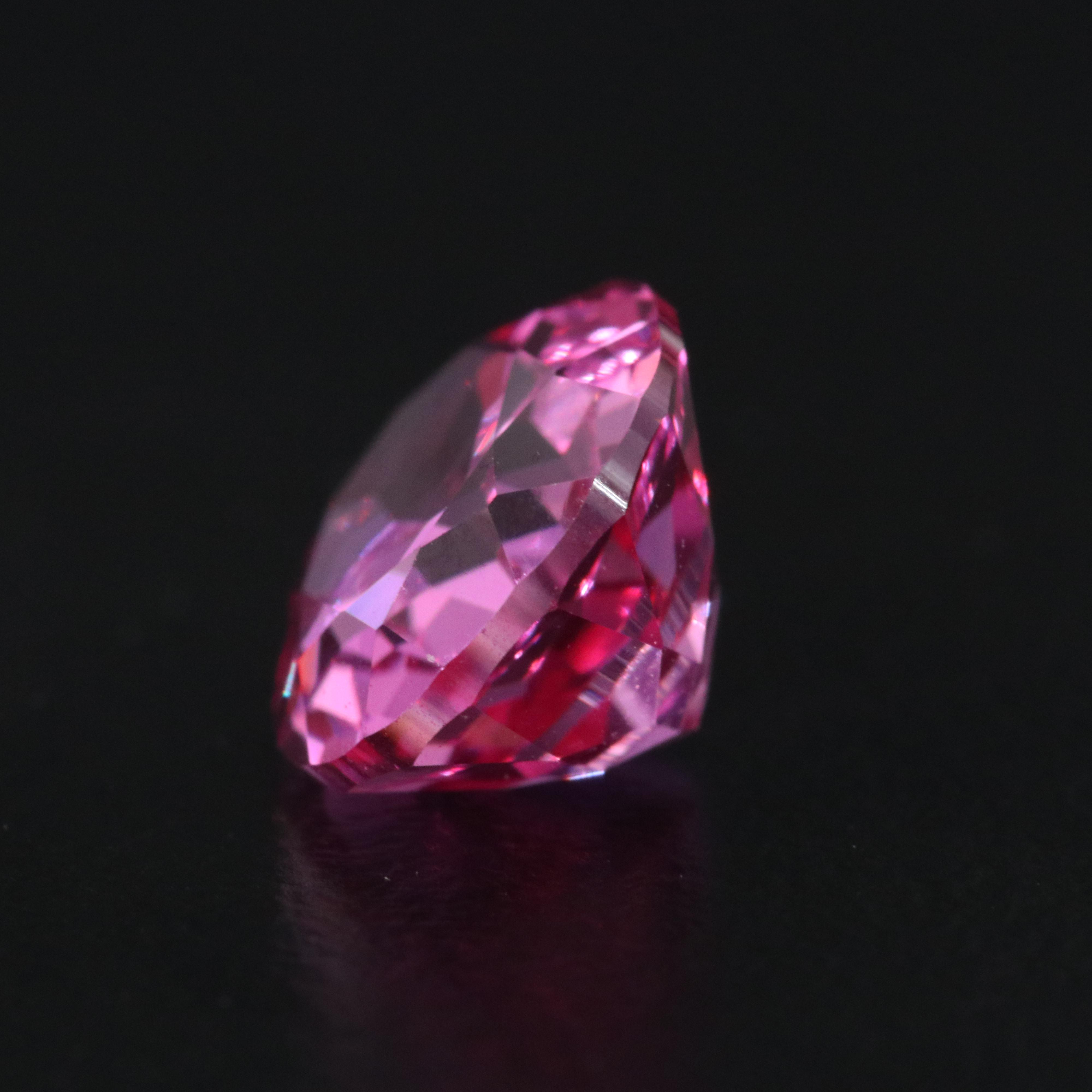Loose 5.11 CT Lab Grown Pink Sapphire