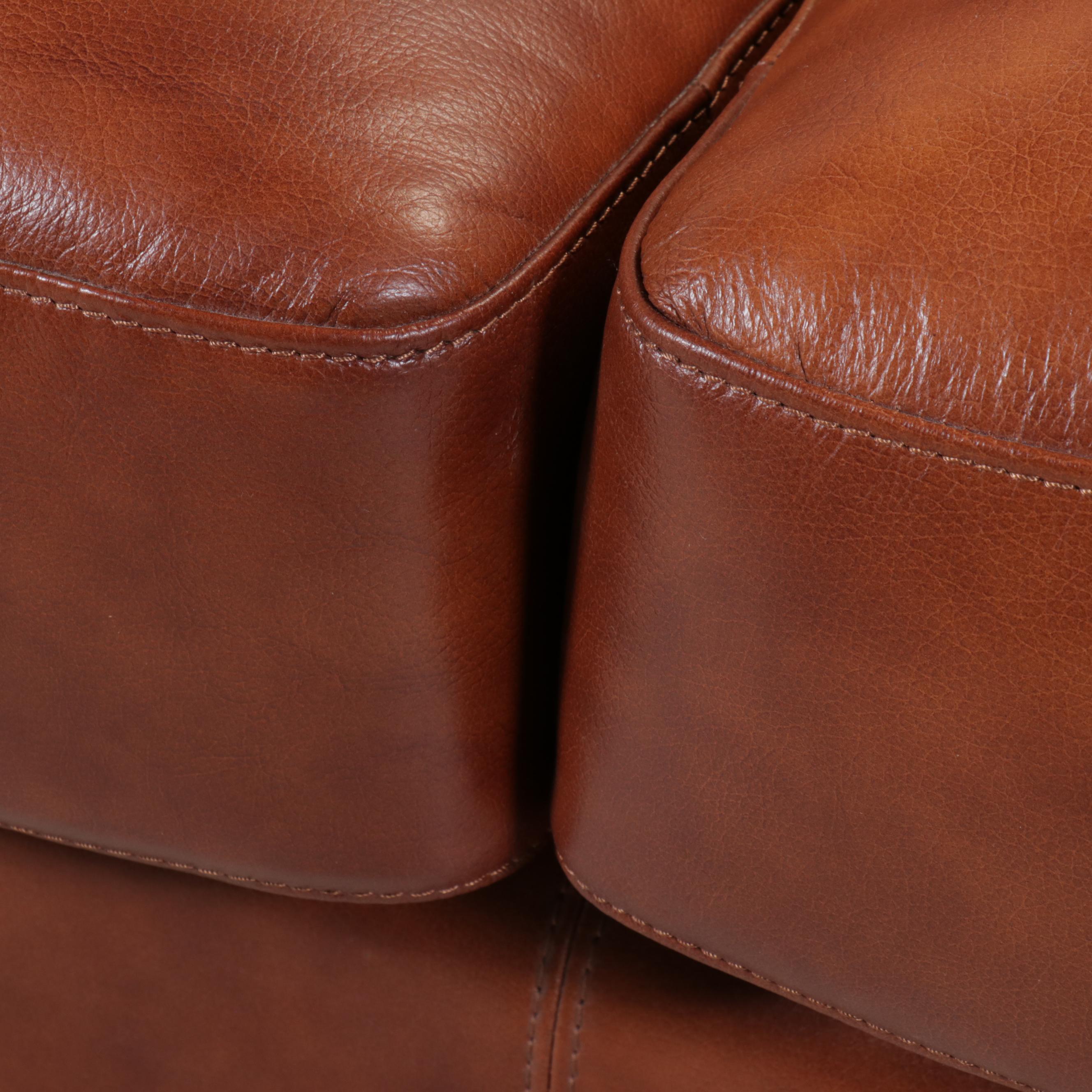Sunton Enterprises Brown Leather Sofa