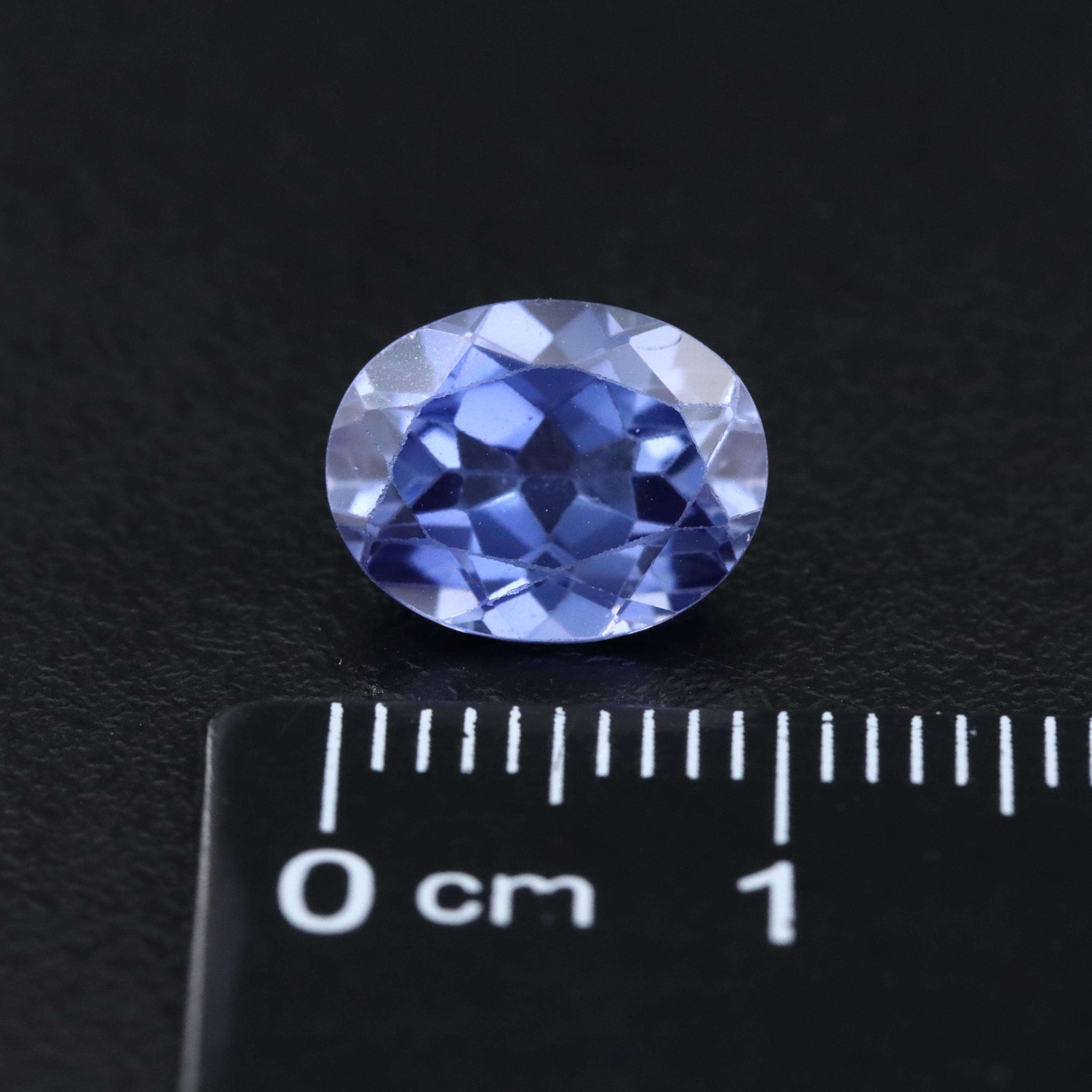 Loose 3.31 CT Lab Grown Sapphire