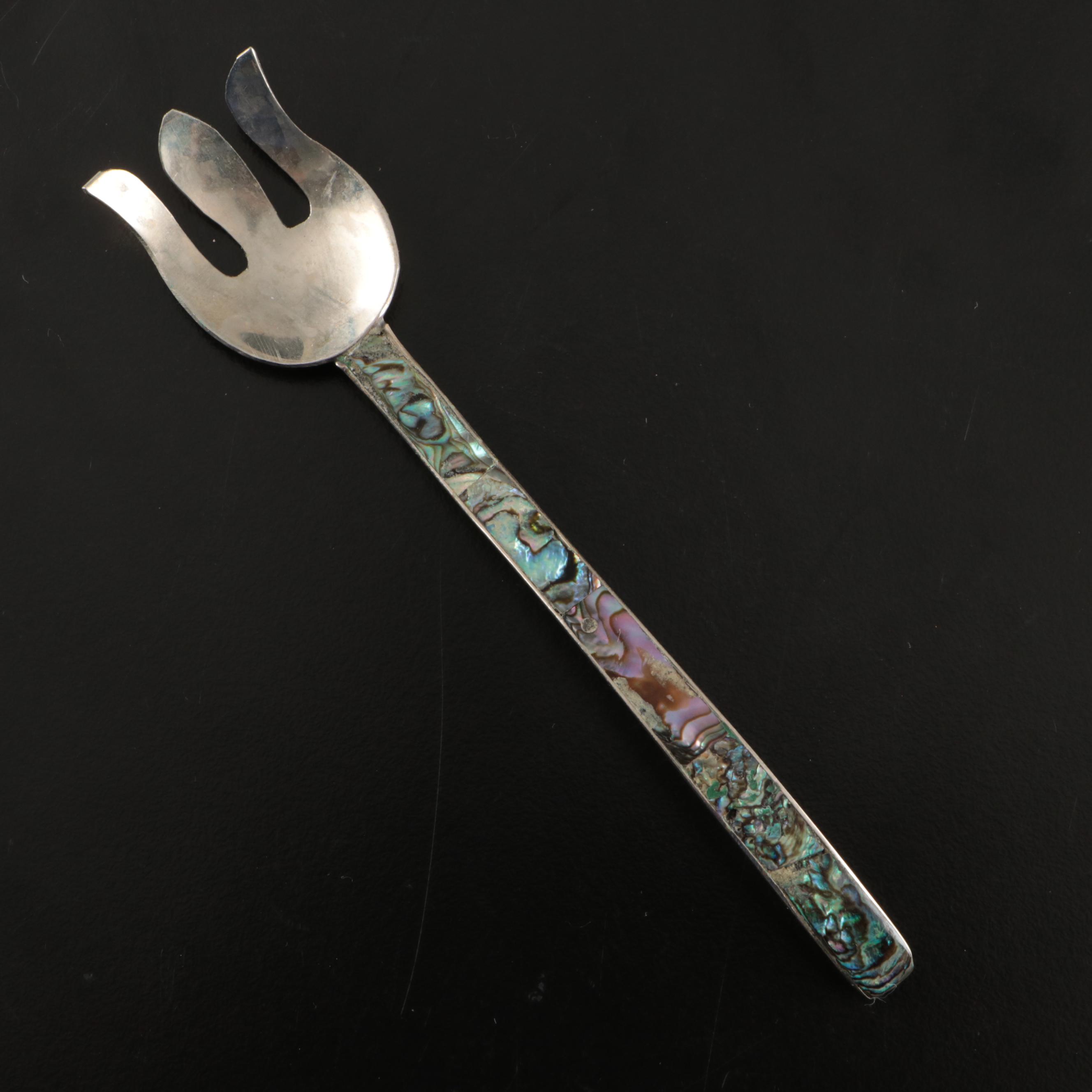 Inlaid Abalone Metal Spoons with Other MOP, Plastic, and Metal Flatware