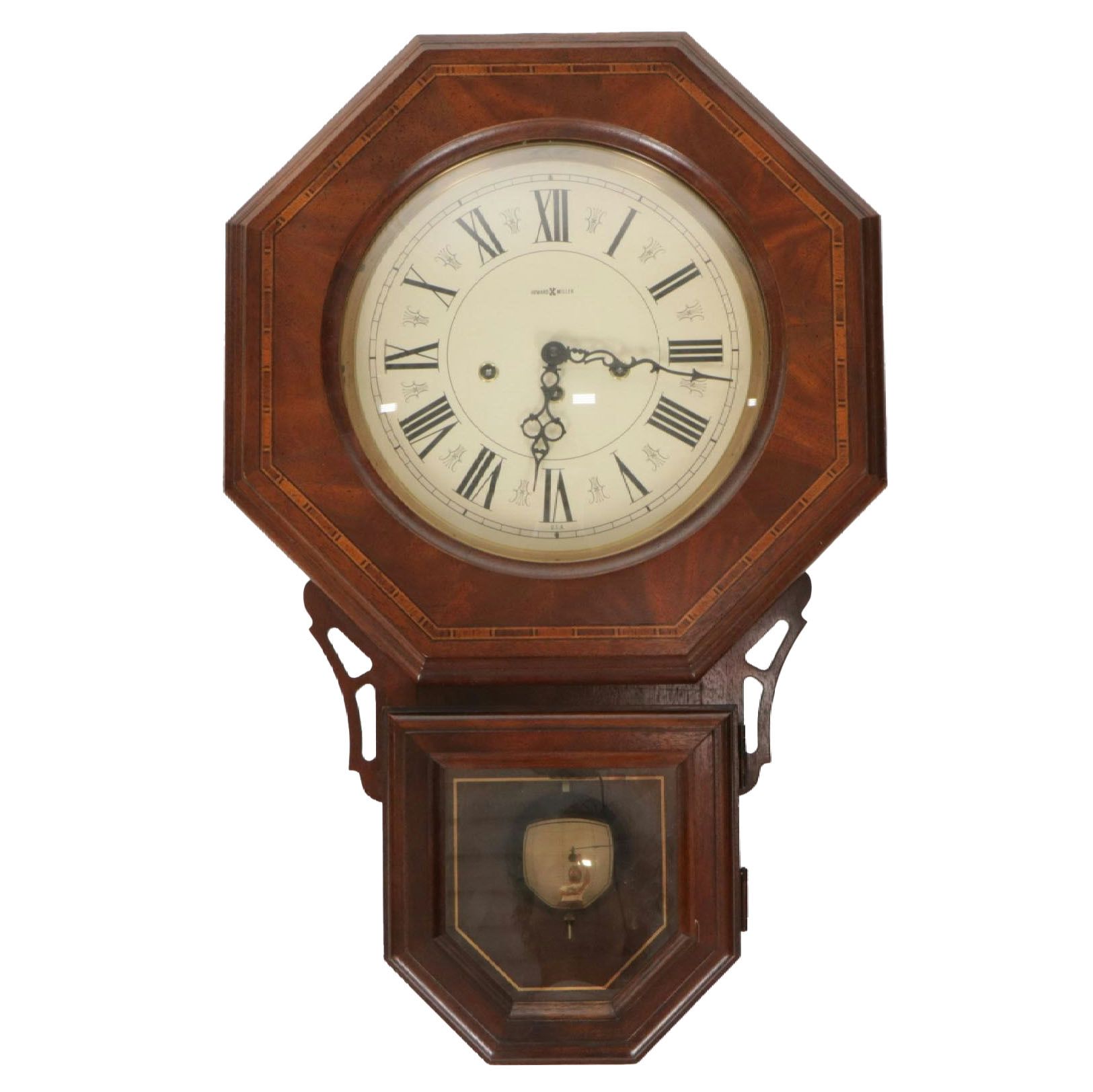 Howard Miller Wooden Schoolhouse Wall Clock