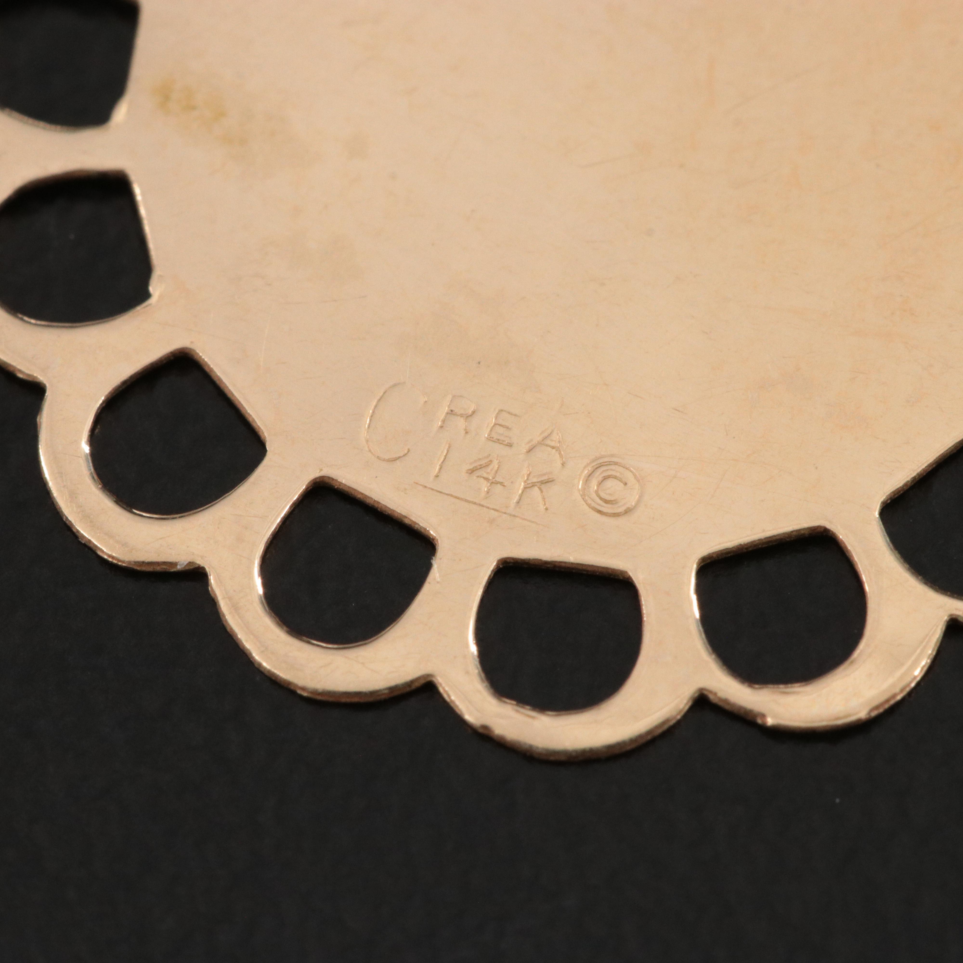 14K Jamaican Souvenir Pendant