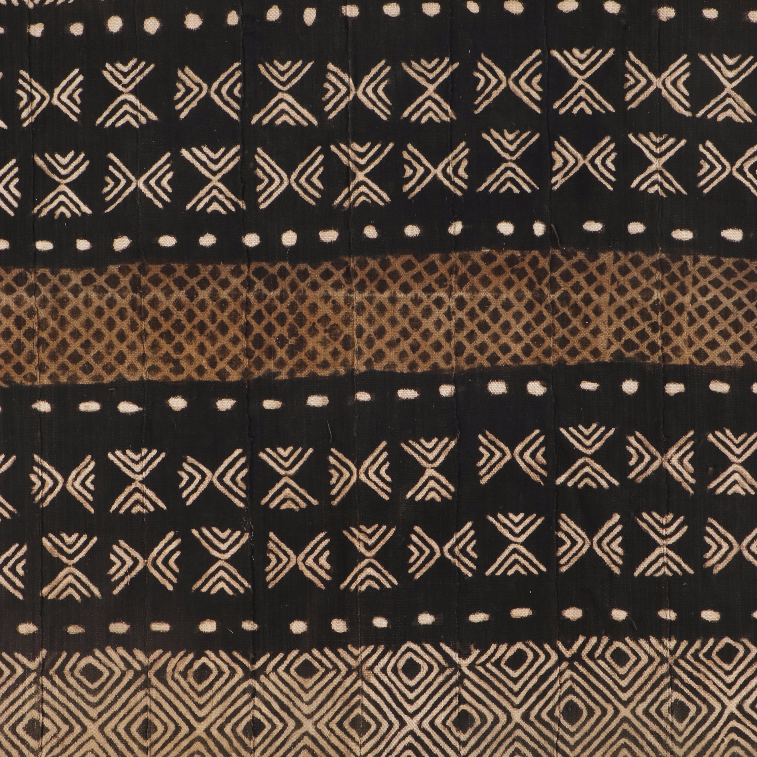 Malian "Bògòlanfini" Mud Cloth Handwoven Textile