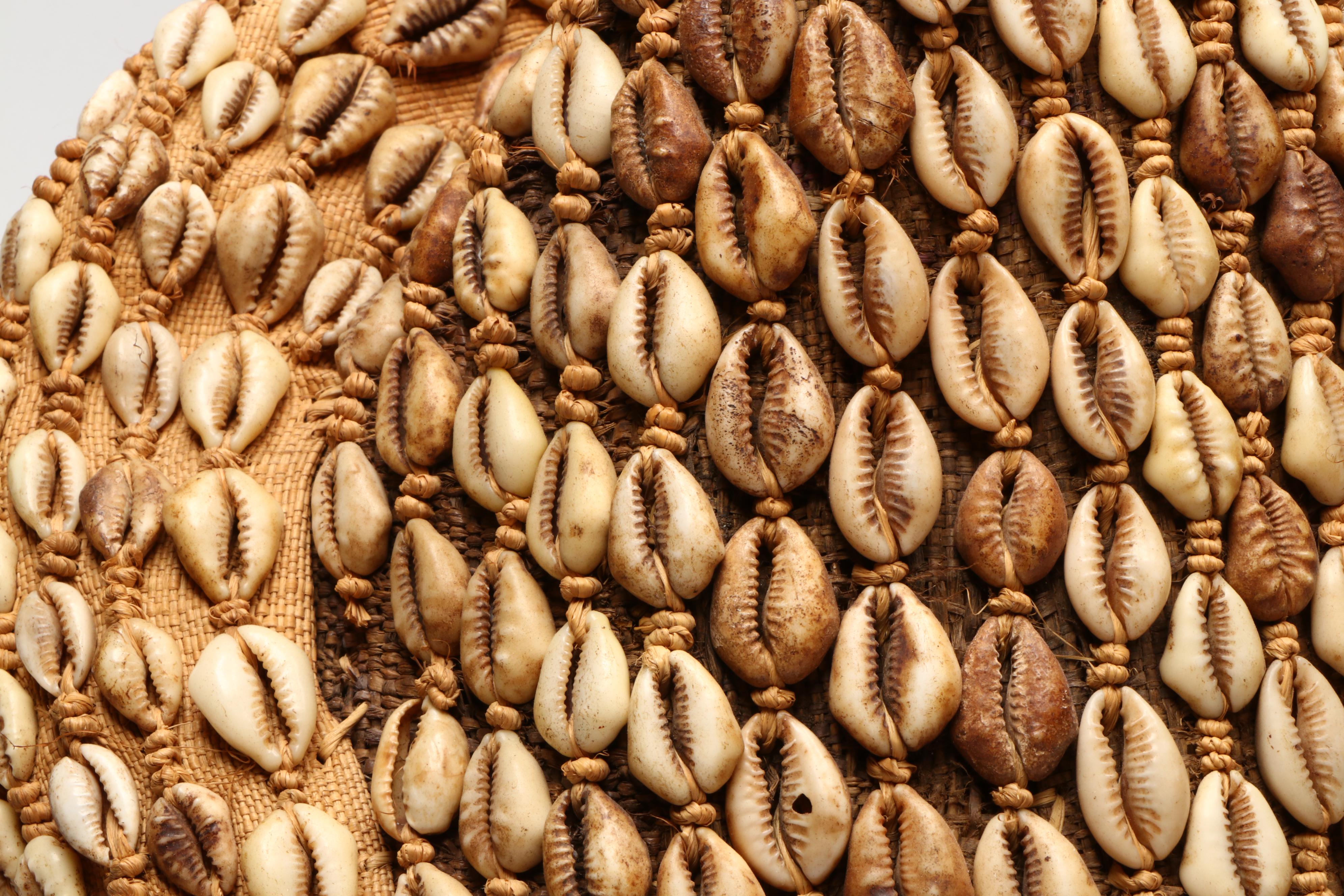 Congolese Northern Kuba Mukenga Raffia Funerary Helmet Mask