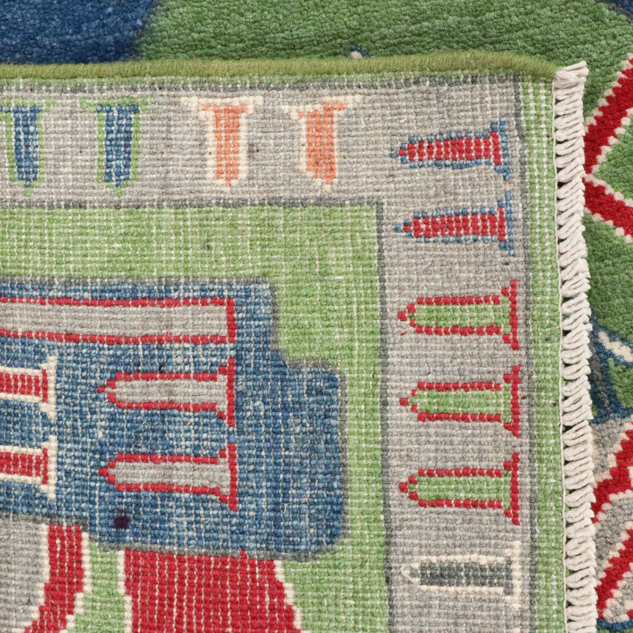 3'10 x 6' Hand-Knotted Afghan Pictorial War Rug