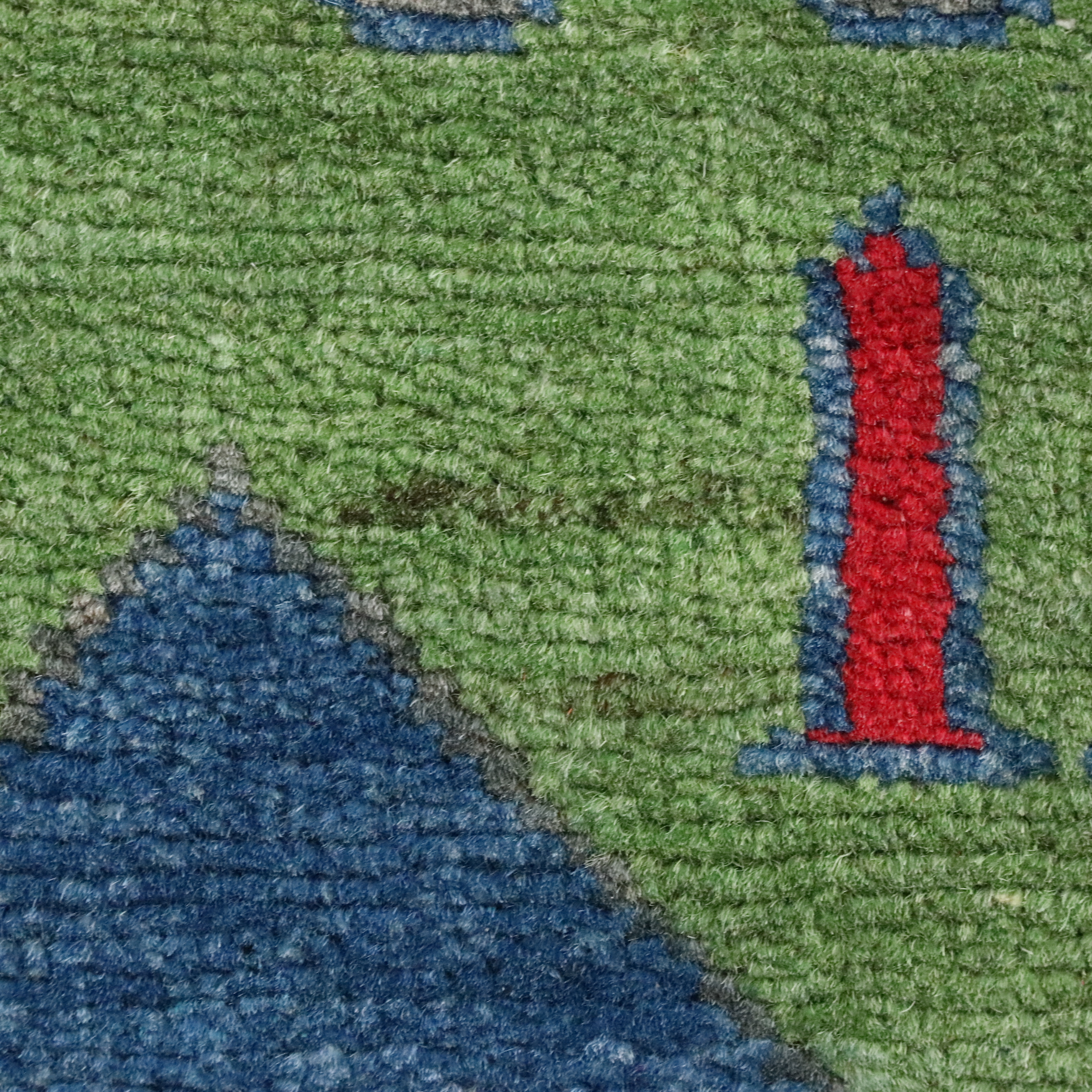 3'10 x 6' Hand-Knotted Afghan Pictorial War Rug