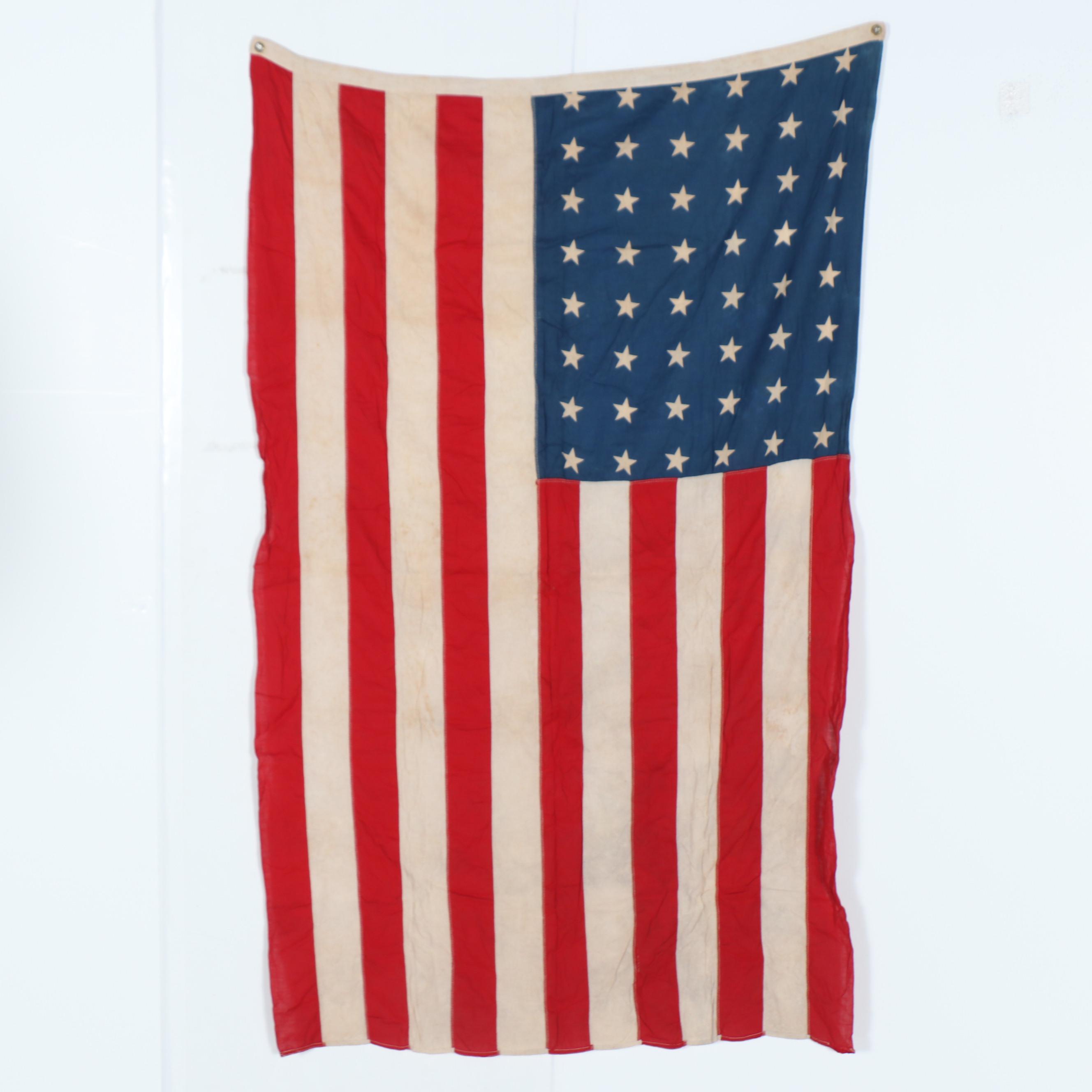 48-Star American Flag, Early to Mid-20th Century