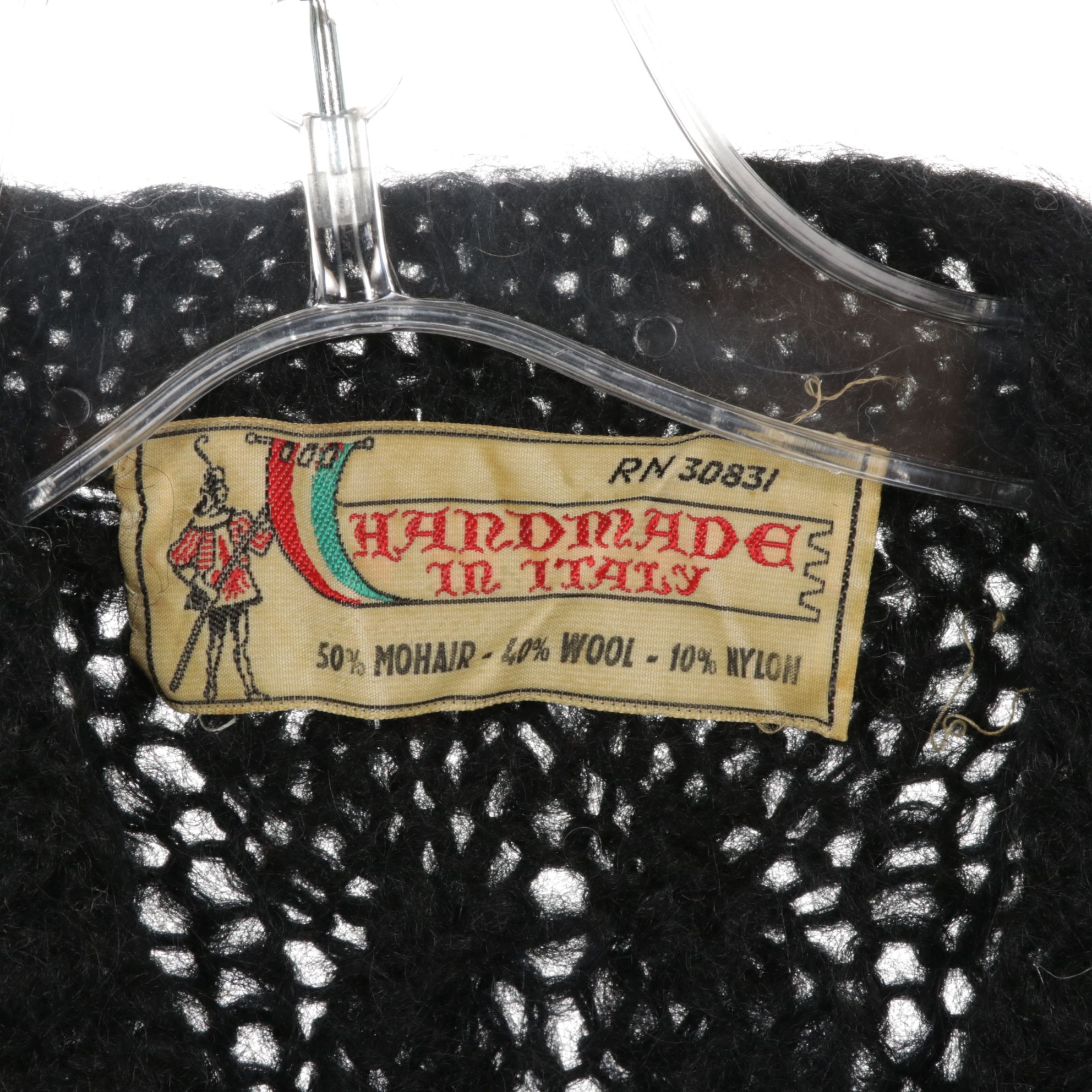 Norwegian Green Hand-Knit Cardigan with Italian Mohair and Other Wool Sweaters