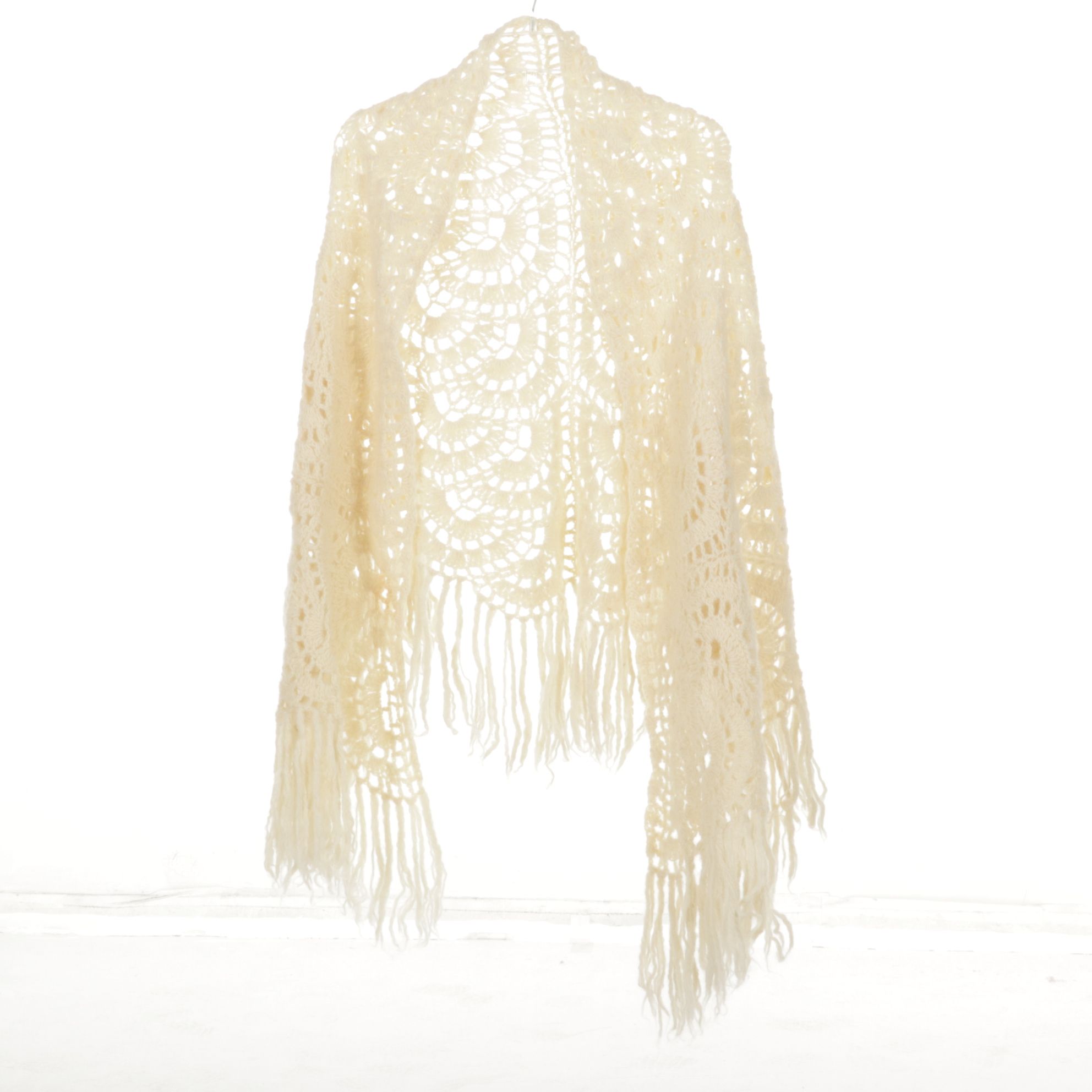 Norwegian Green Hand-Knit Cardigan with Italian Mohair and Other Wool Sweaters