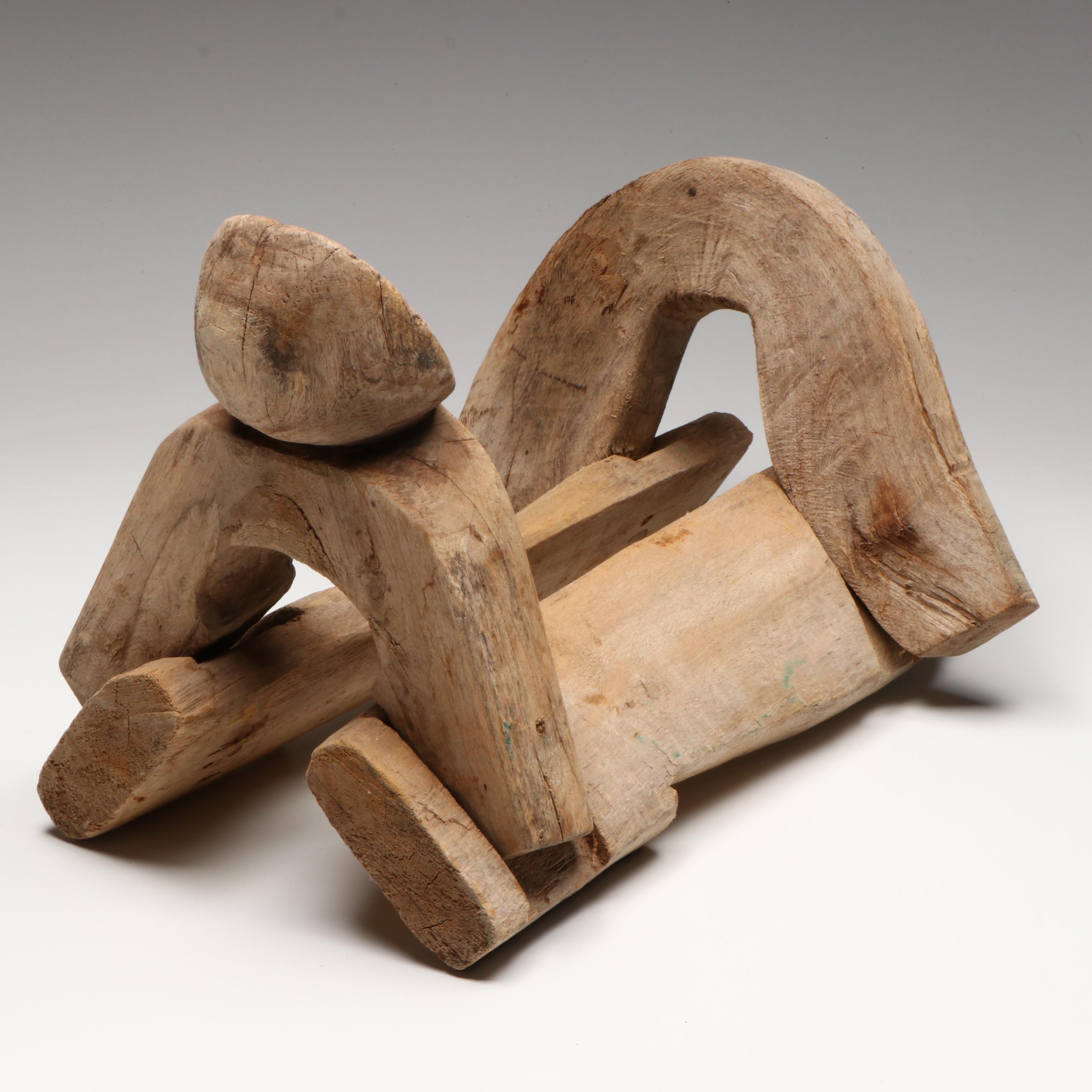 Mexican Handcrafted Wood Saddle