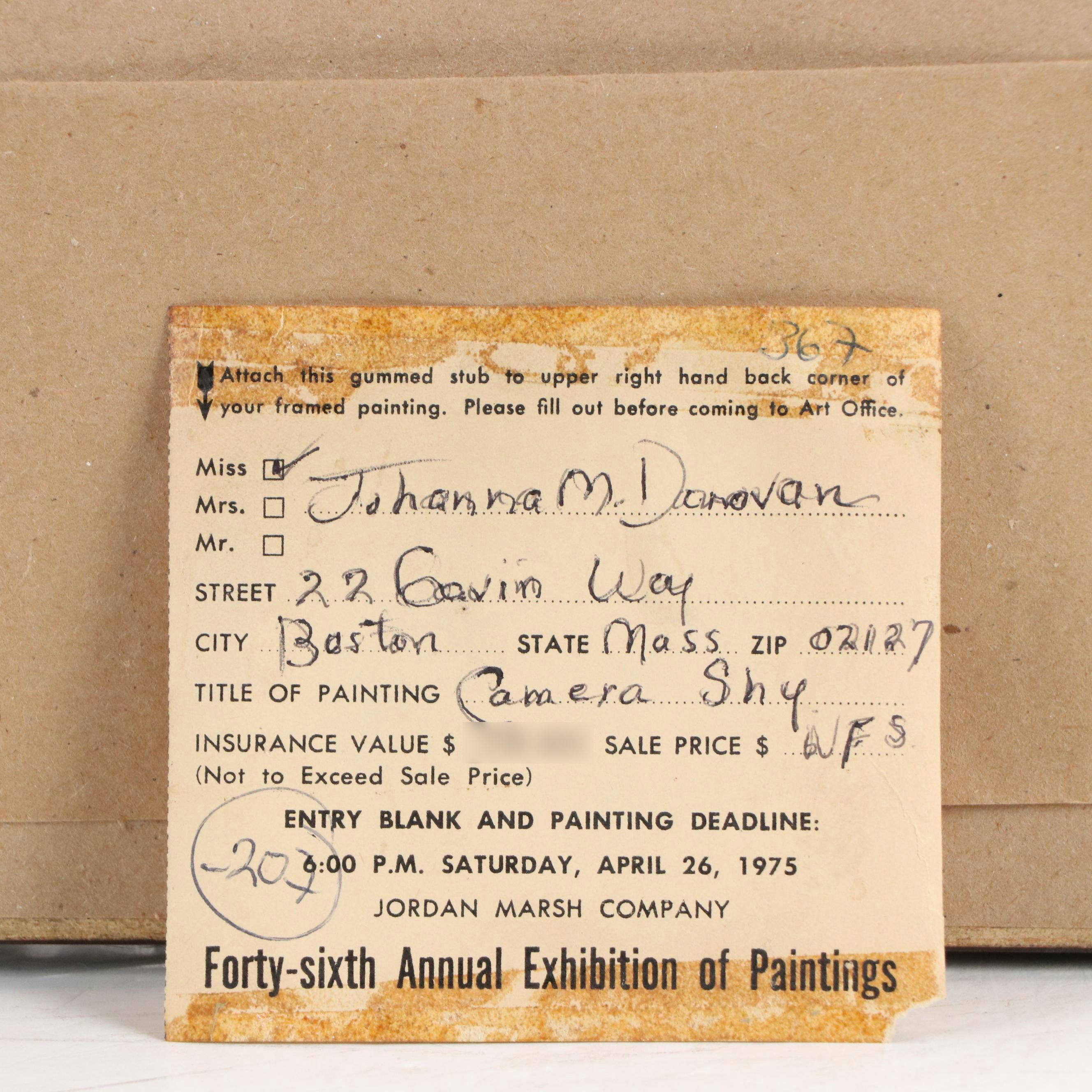 Shevaun Gouache Painting of Two Native American Children, 1944