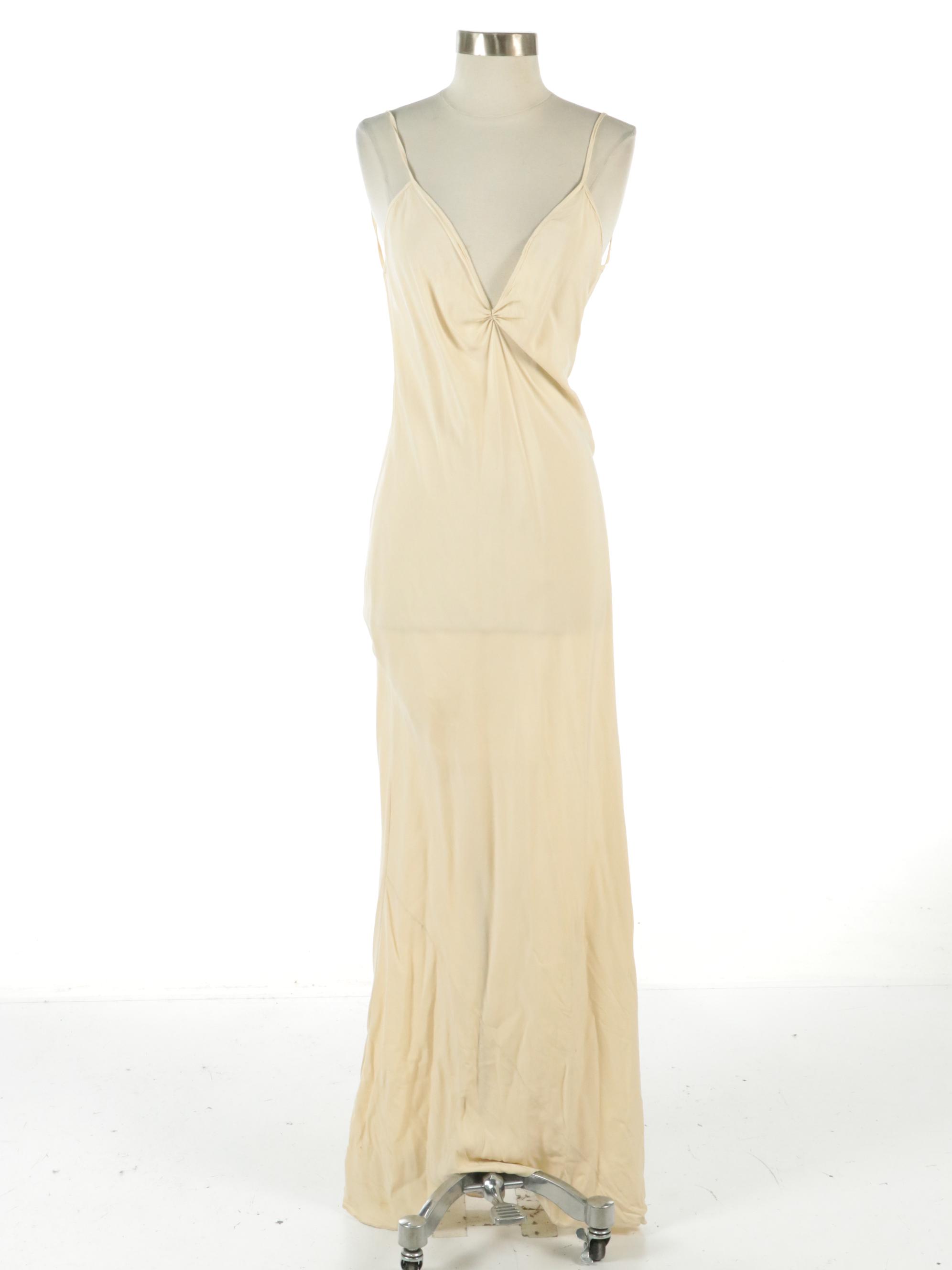 Floral Lace Mermaid Style Gown with Slip