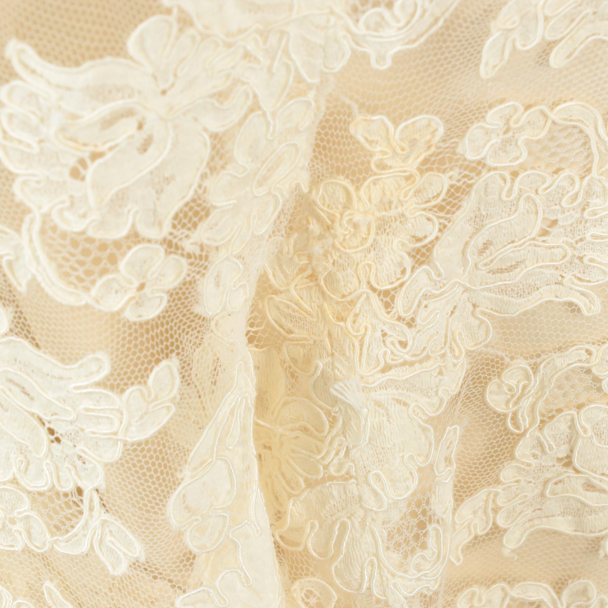 Floral Lace Mermaid Style Gown with Slip